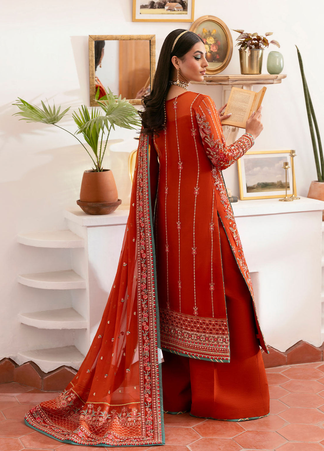 Gulaal | Reverie Embroidered Chiffon | ZARNA by Gulaal - Designer Dress - Type: Ladies Clothes - Available at Libayah - 100% Original