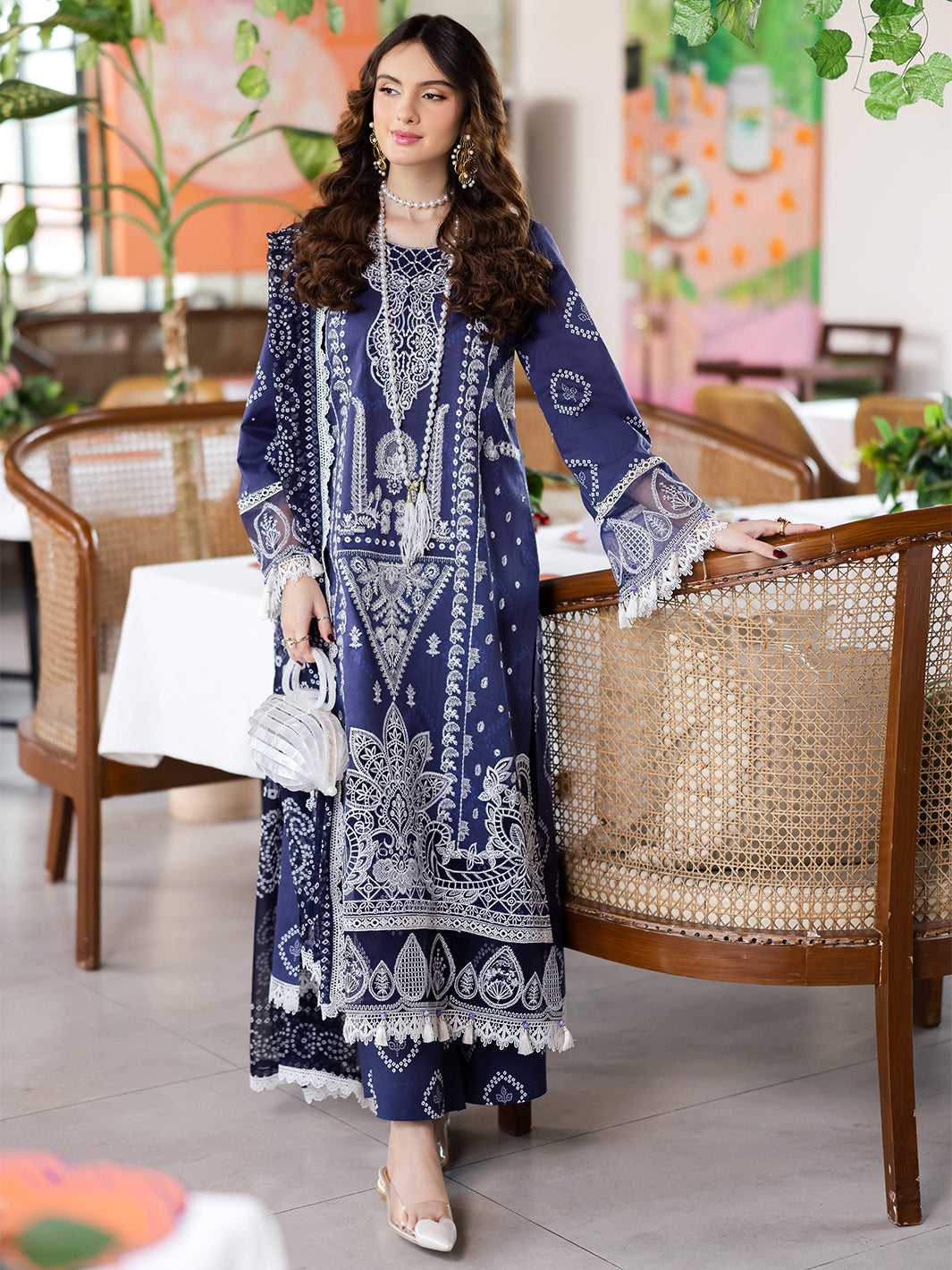 Mahnur | After Hours Luxury Lawn 25 | Garden Glee by Mahnur - Designer Dress - Type: Ladies Clothes - Available at Libayah - 100% Original