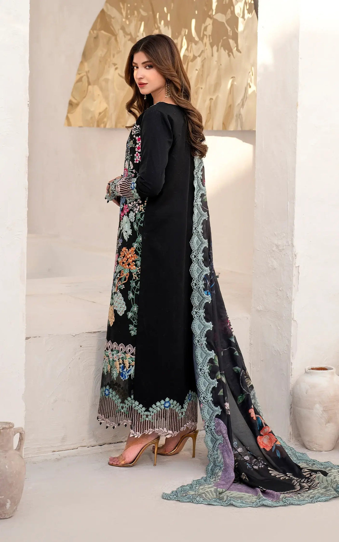 Asifa and Nabeel | Azalia Sumemr 25 | Garden Rose (AZL25-05) by Asifa and Nabeel - Designer Dress - Type: Ladies Clothes - Available at Libayah - 100% Original