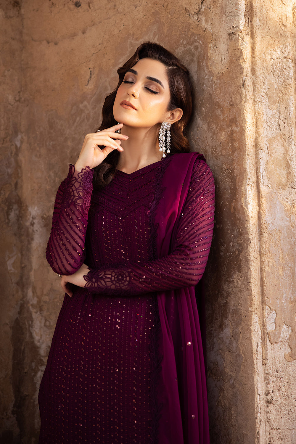Azure | Luxe Formals | Garnet Majesty by Azure - Designer Dress - Type: Ladies Clothes - Available at Libayah - 100% Original