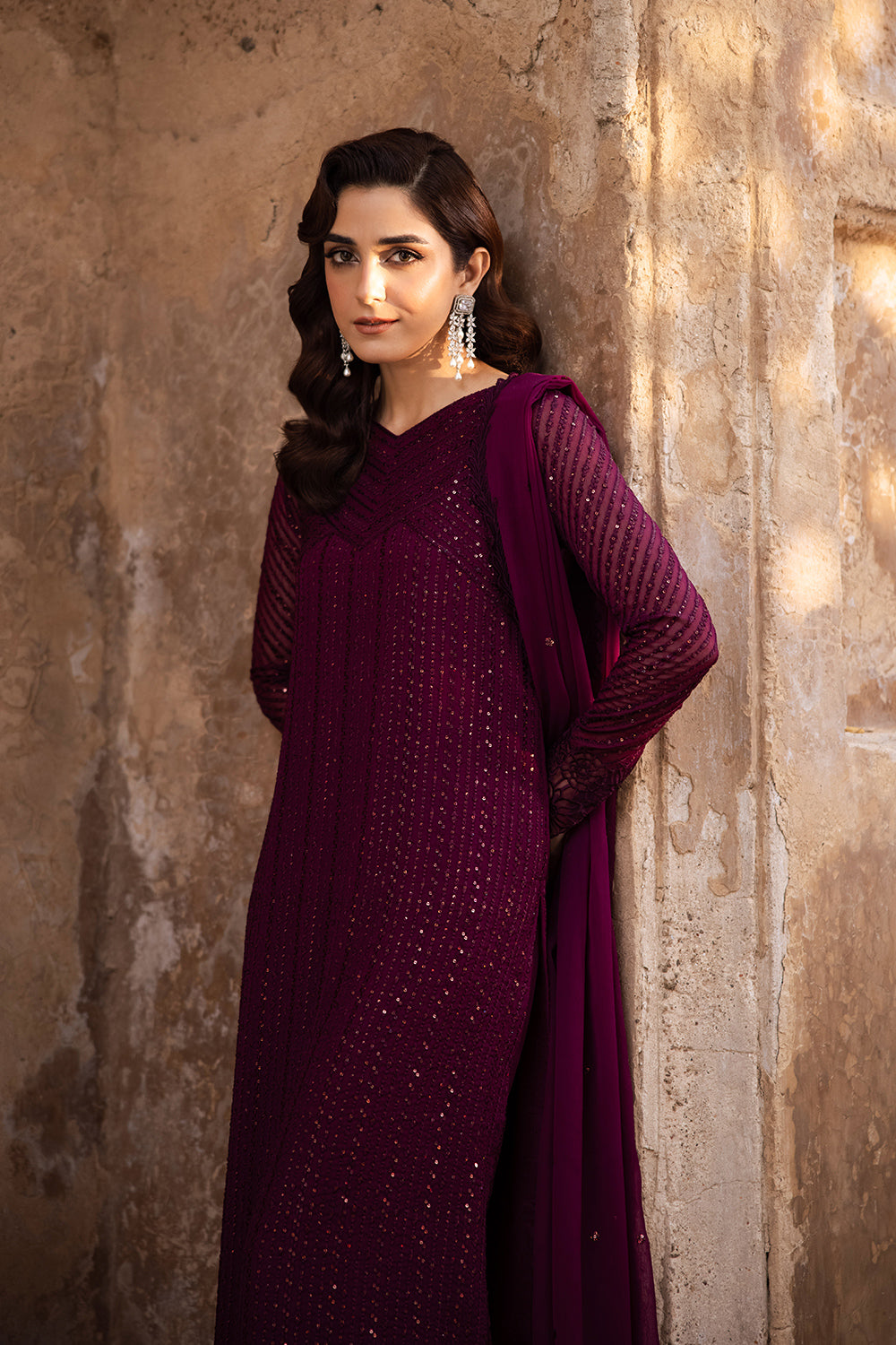 Azure | Luxe Formals | Garnet Majesty by Azure - Designer Dress - Type: Ladies Clothes - Available at Libayah - 100% Original