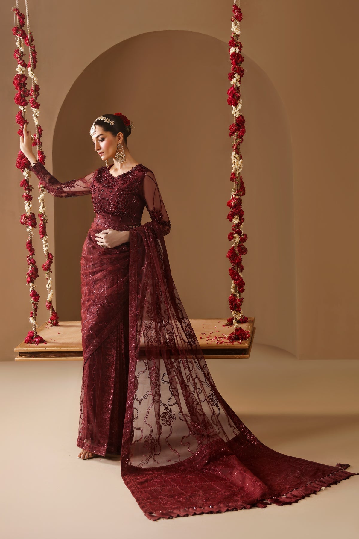 Alizeh | Reena Wedding Formals | AF-HM-4022-GULAB by Alizeh - Designer Dress - Type: Ladies Clothes - Available at Libayah - 100% Original