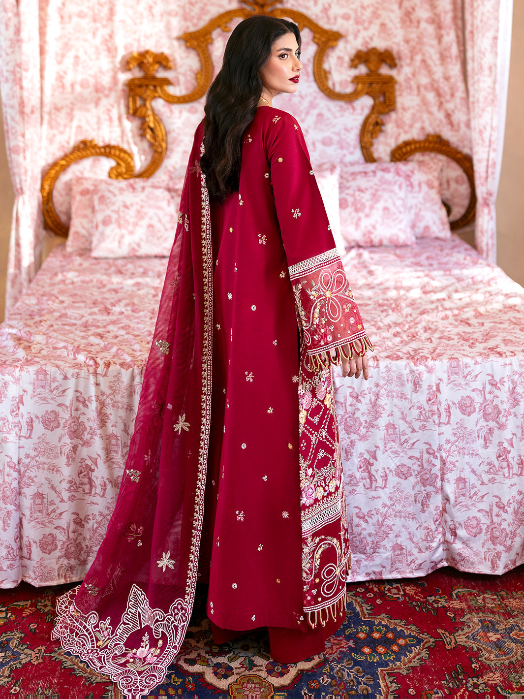 Mahnur | Sophie Luxury Lawn 25 | Ginny by Mahnur - Designer Dress - Type: Ladies Clothes - Available at Libayah - 100% Original