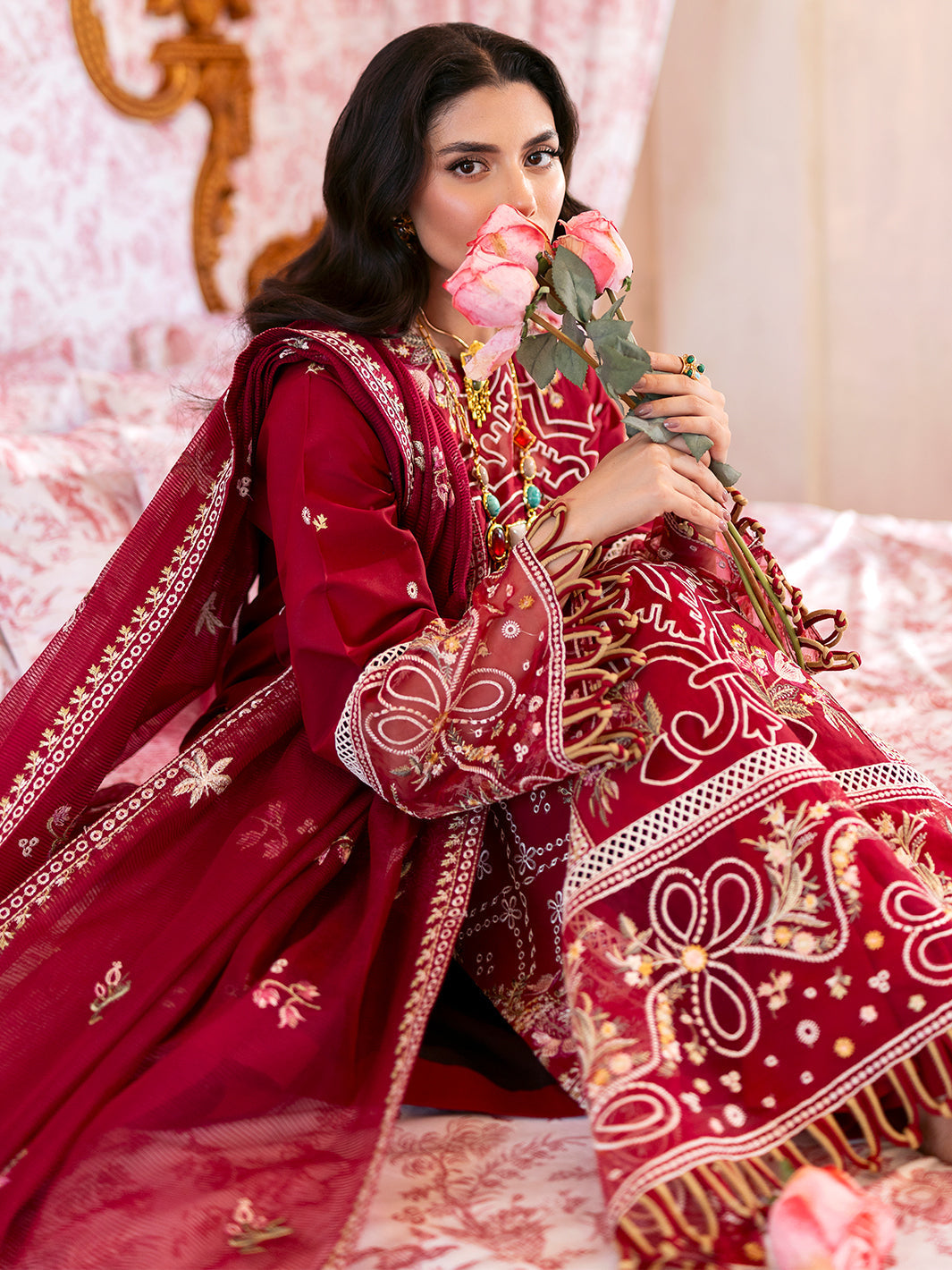 Mahnur | Sophie Luxury Lawn 25 | Ginny by Mahnur - Designer Dress - Type: Ladies Clothes - Available at Libayah - 100% Original