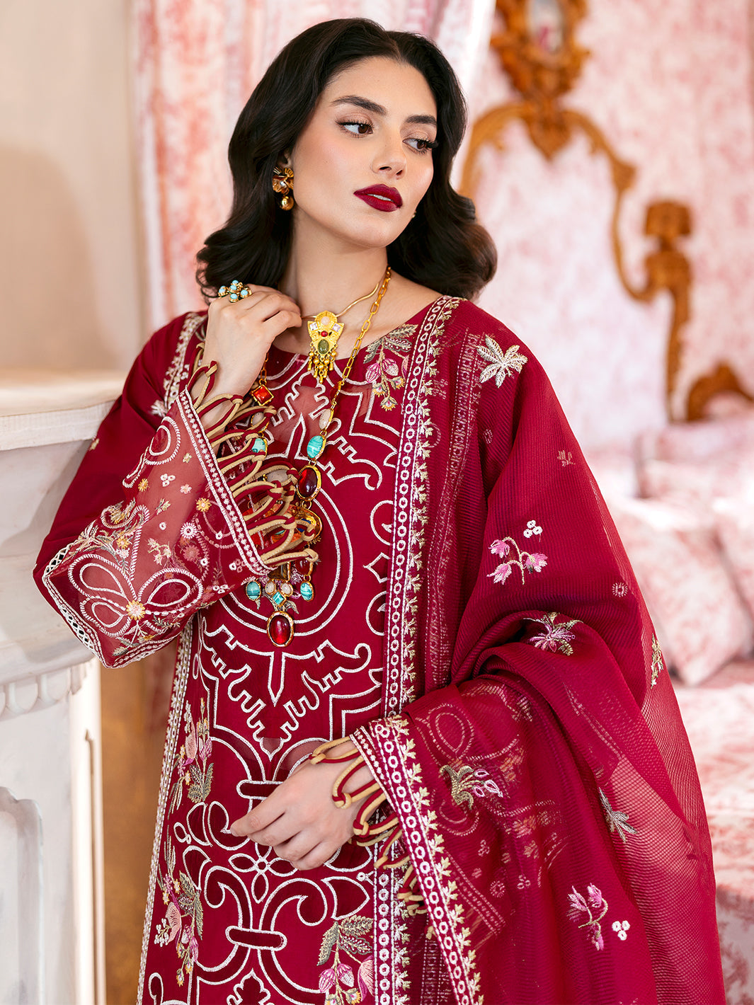Mahnur | Sophie Luxury Lawn 25 | Ginny by Mahnur - Designer Dress - Type: Ladies Clothes - Available at Libayah - 100% Original