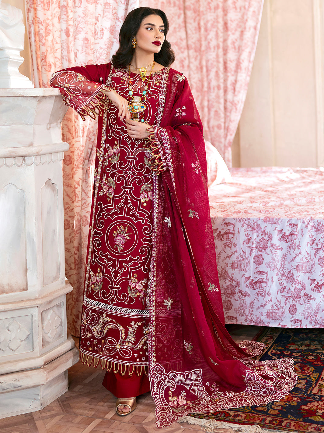 Mahnur | Sophie Luxury Lawn 25 | Ginny by Mahnur - Designer Dress - Type: Ladies Clothes - Available at Libayah - 100% Original