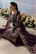 Gulaal | Celeste Velvet 24 | Plum by Gulaal - Designer Dress - Type: Ladies Clothes - Available at Libayah - 100% Original