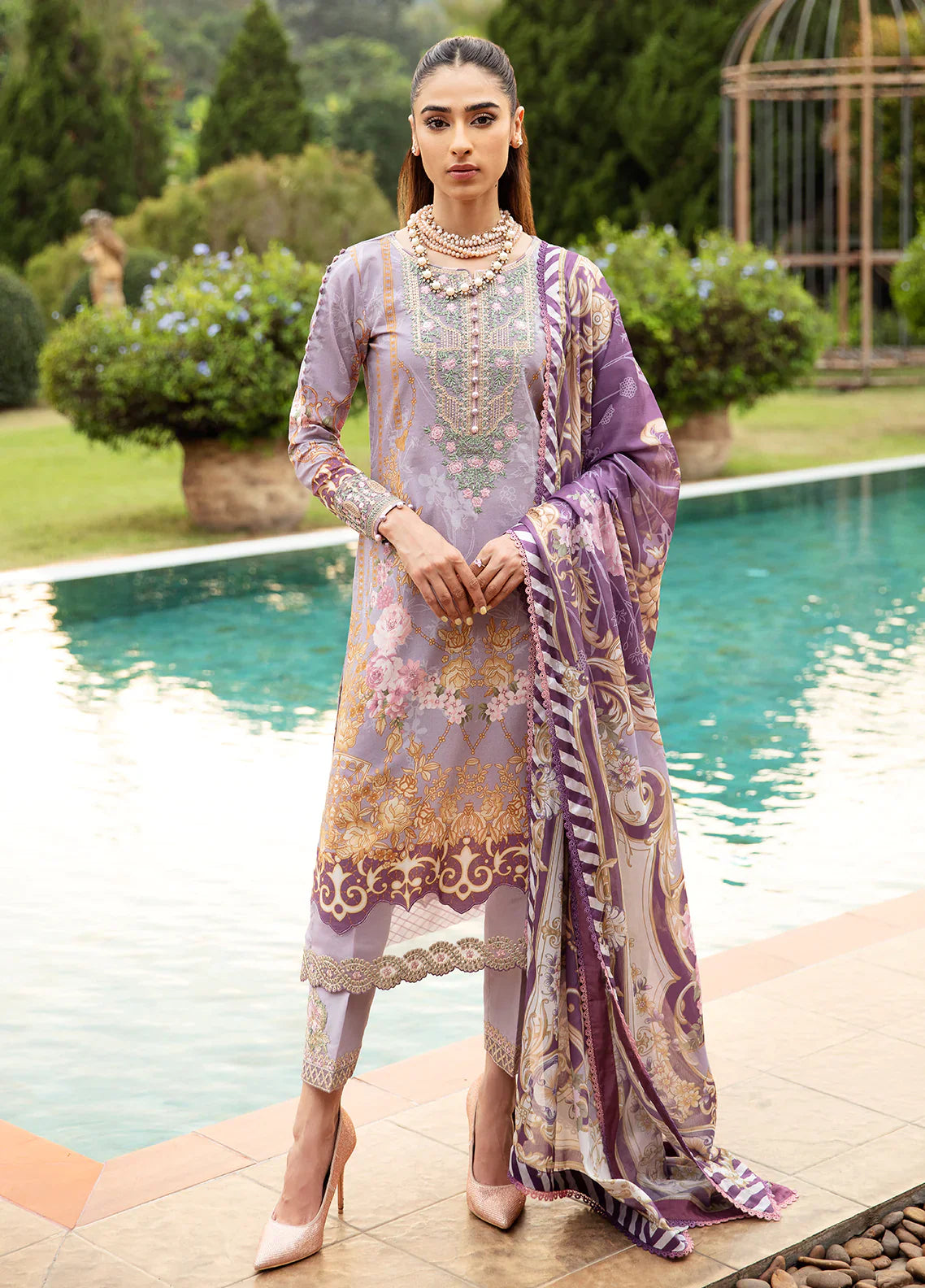 Gulaal | Springtime Ballet | LAVANDE (GL-L-24V1-05) by Gulaal - Designer Dress - Type: Ladies Clothes - Available at Libayah - 100% Original