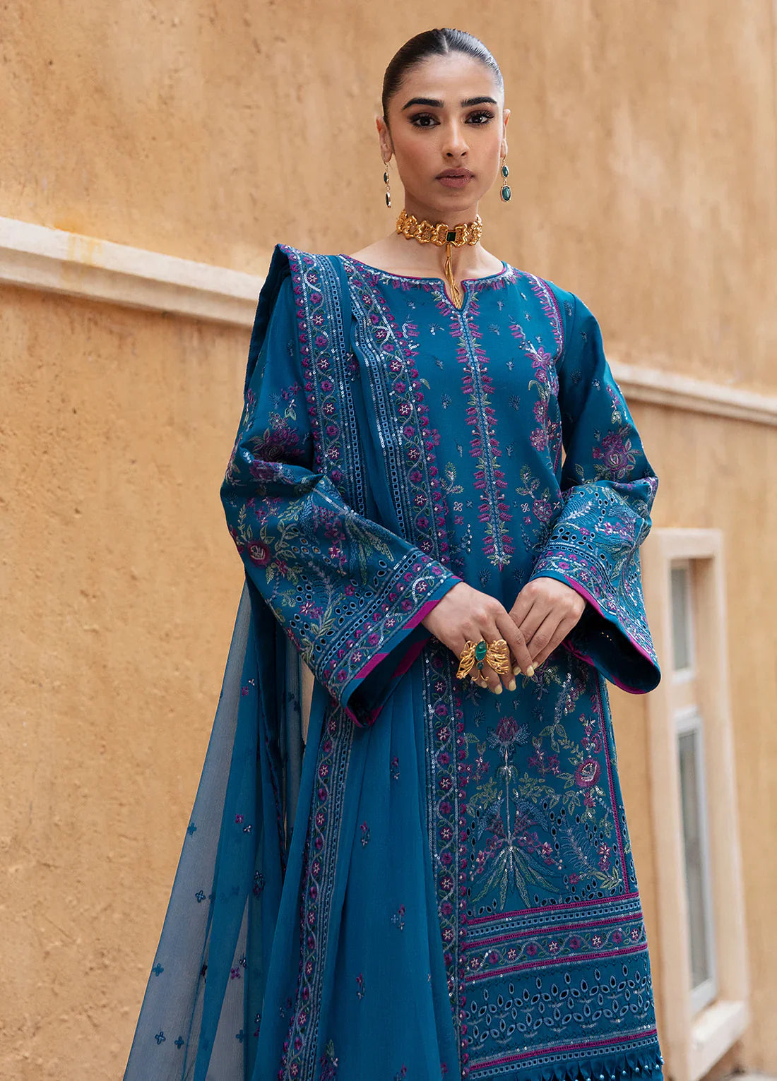 Gulaal | Luxury Lawn 24 | FELICIA (GL-LL-24V1-04) by Gulaal - Designer Dress - Type: Ladies Clothes - Available at Libayah - 100% Original