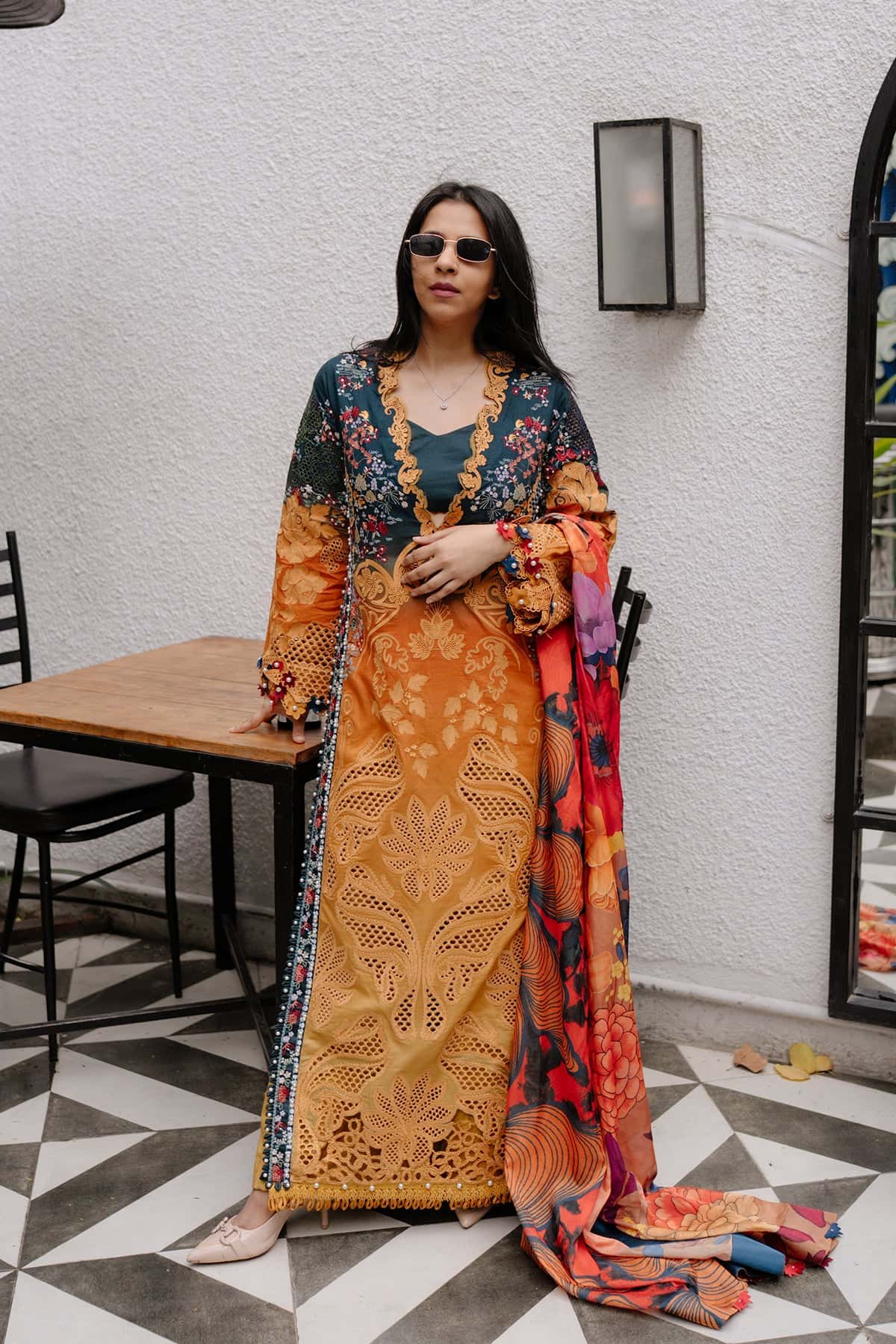 Afrozeh | Lawn 25 | Halcy by Afrozeh - Designer Dress - Type: Ladies Clothes - Available at Libayah - 100% Original