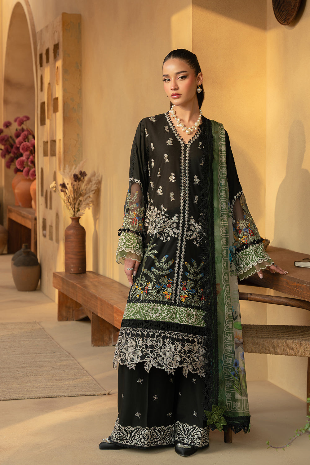 Saira Rizwan | Luxury Lawn 25 | MARY-SRL25-07 by Saira Rizwan - Designer Dress - Type: Ladies Clothes - Available at Libayah - 100% Original