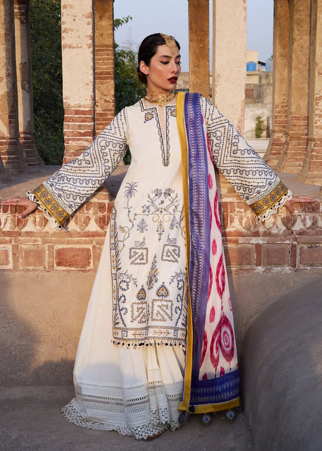 Hussain Rehar | Nirmal SS 25 | Motia by Hussain Rehar - Designer Dress - Type: Ladies Clothes - Available at Libayah - 100% Original
