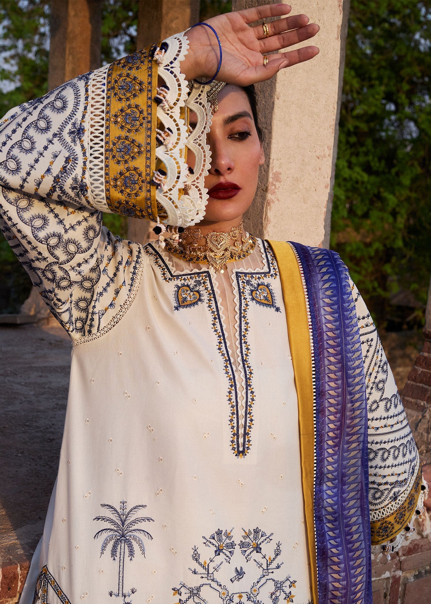 Hussain Rehar | Nirmal SS 25 | Motia by Hussain Rehar - Designer Dress - Type: Ladies Clothes - Available at Libayah - 100% Original