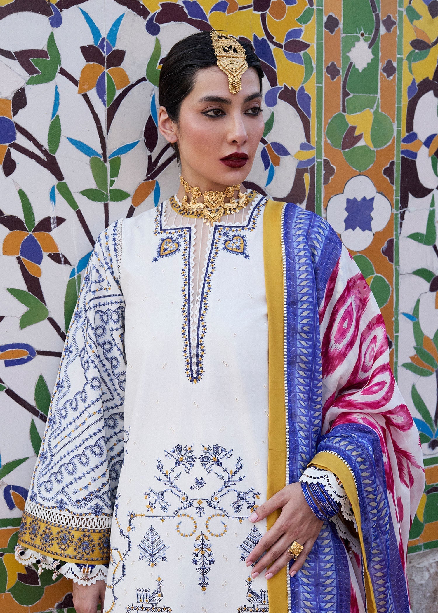 Hussain Rehar | Nirmal SS 25 | Motia by Hussain Rehar - Designer Dress - Type: Ladies Clothes - Available at Libayah - 100% Original