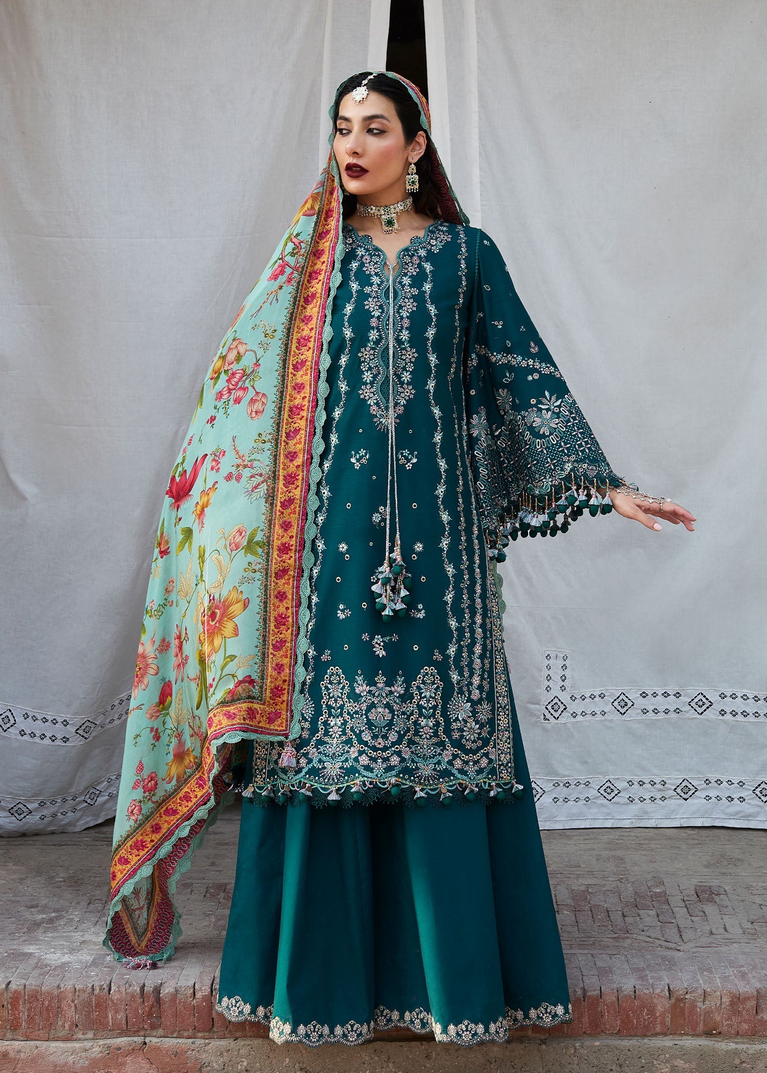 Hussain Rehar | Nirmal SS 25 | Saher by Hussain Rehar - Designer Dress - Type: Ladies Clothes - Available at Libayah - 100% Original