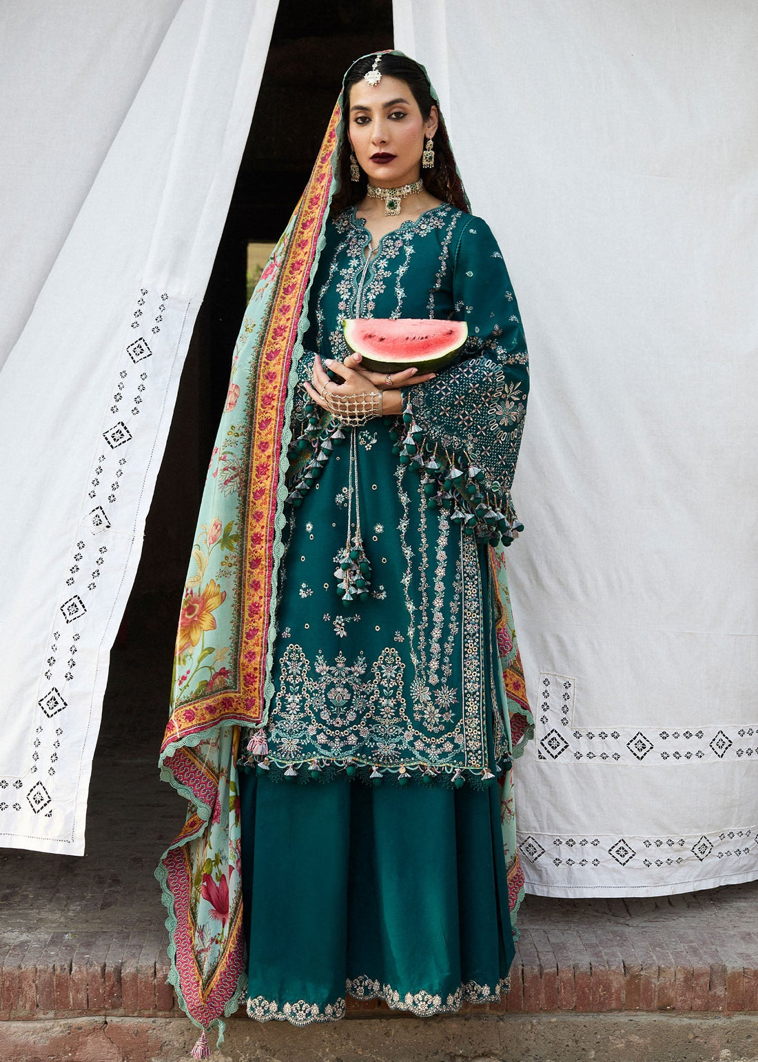 Hussain Rehar | Nirmal SS 25 | Saher by Hussain Rehar - Designer Dress - Type: Ladies Clothes - Available at Libayah - 100% Original