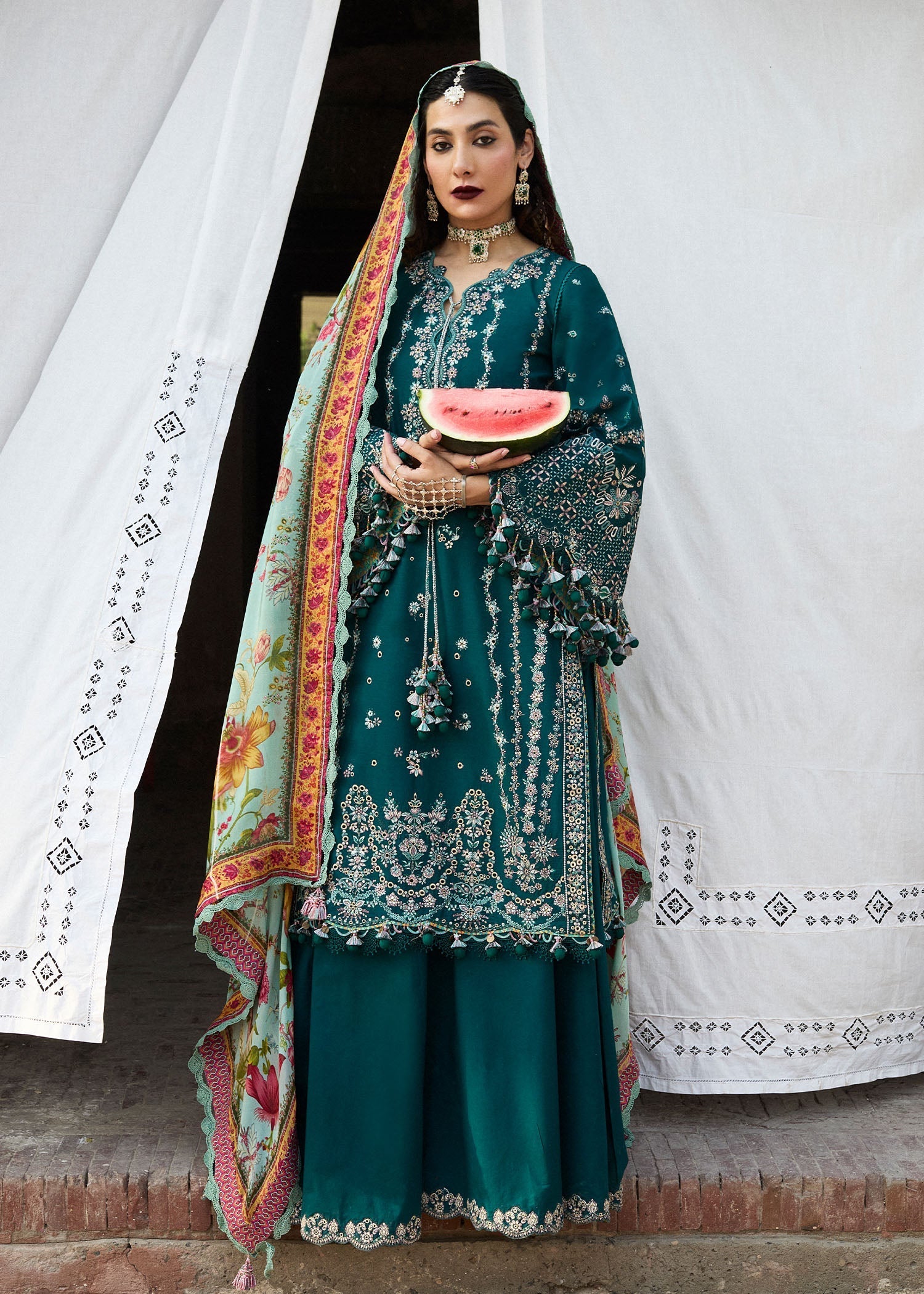 Hussain Rehar | Nirmal SS 25 | Saher by Hussain Rehar - Designer Dress - Type: Ladies Clothes - Available at Libayah - 100% Original
