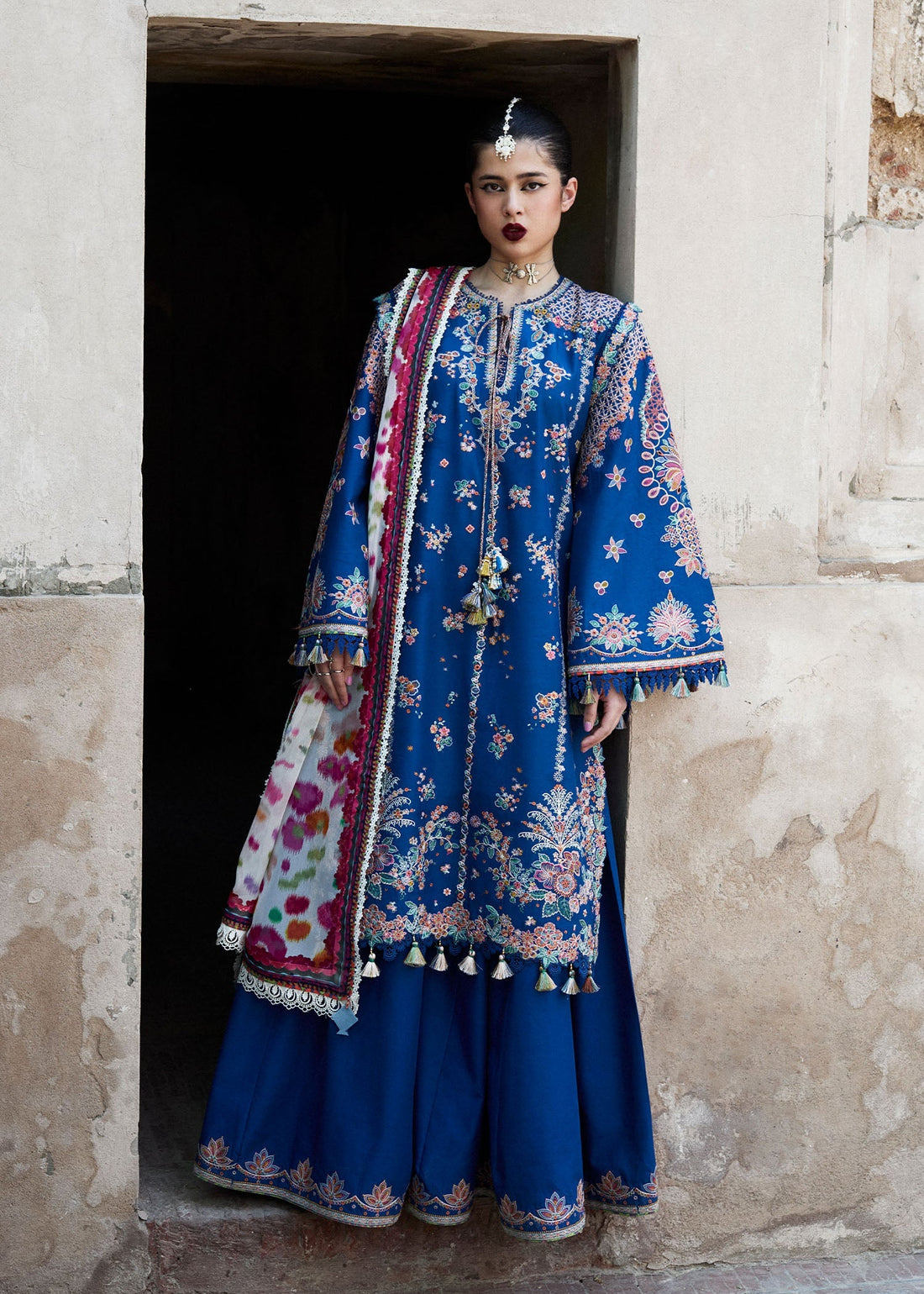 Hussain Rehar | Nirmal SS 25 | Zarqa by Hussain Rehar - Designer Dress - Type: Ladies Clothes - Available at Libayah - 100% Original
