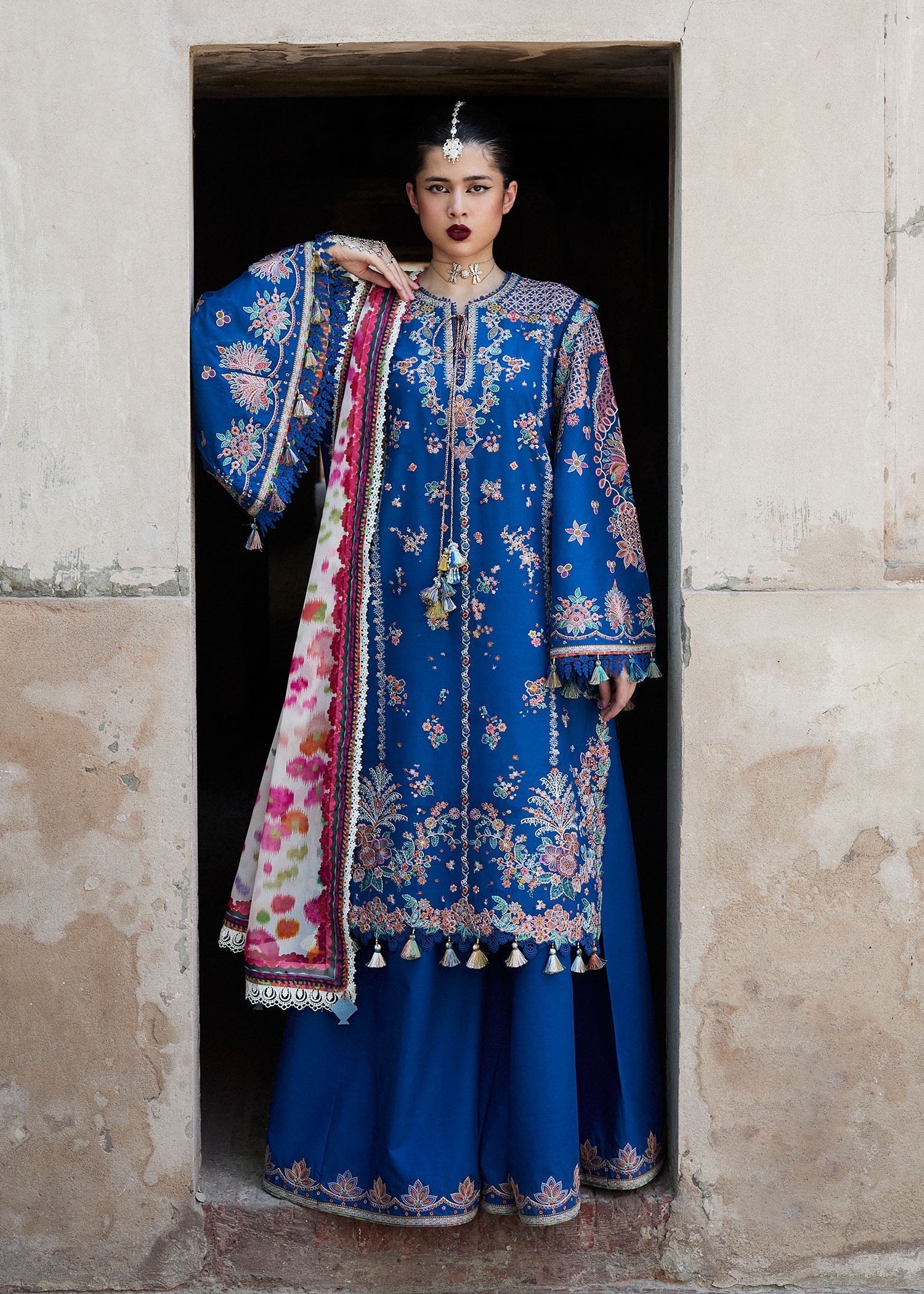 Hussain Rehar | Nirmal SS 25 | Zarqa by Hussain Rehar - Designer Dress - Type: Ladies Clothes - Available at Libayah - 100% Original