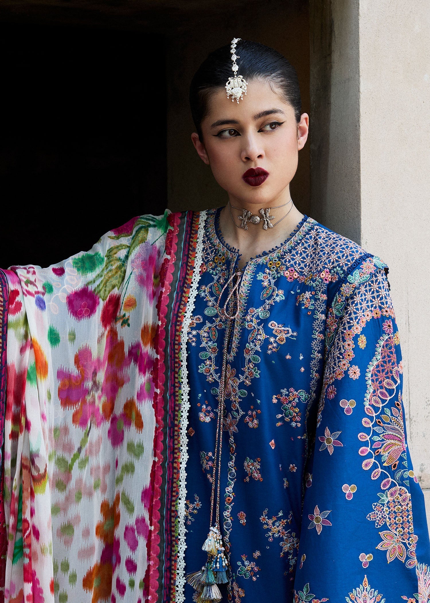 Hussain Rehar | Nirmal SS 25 | Zarqa by Hussain Rehar - Designer Dress - Type: Ladies Clothes - Available at Libayah - 100% Original
