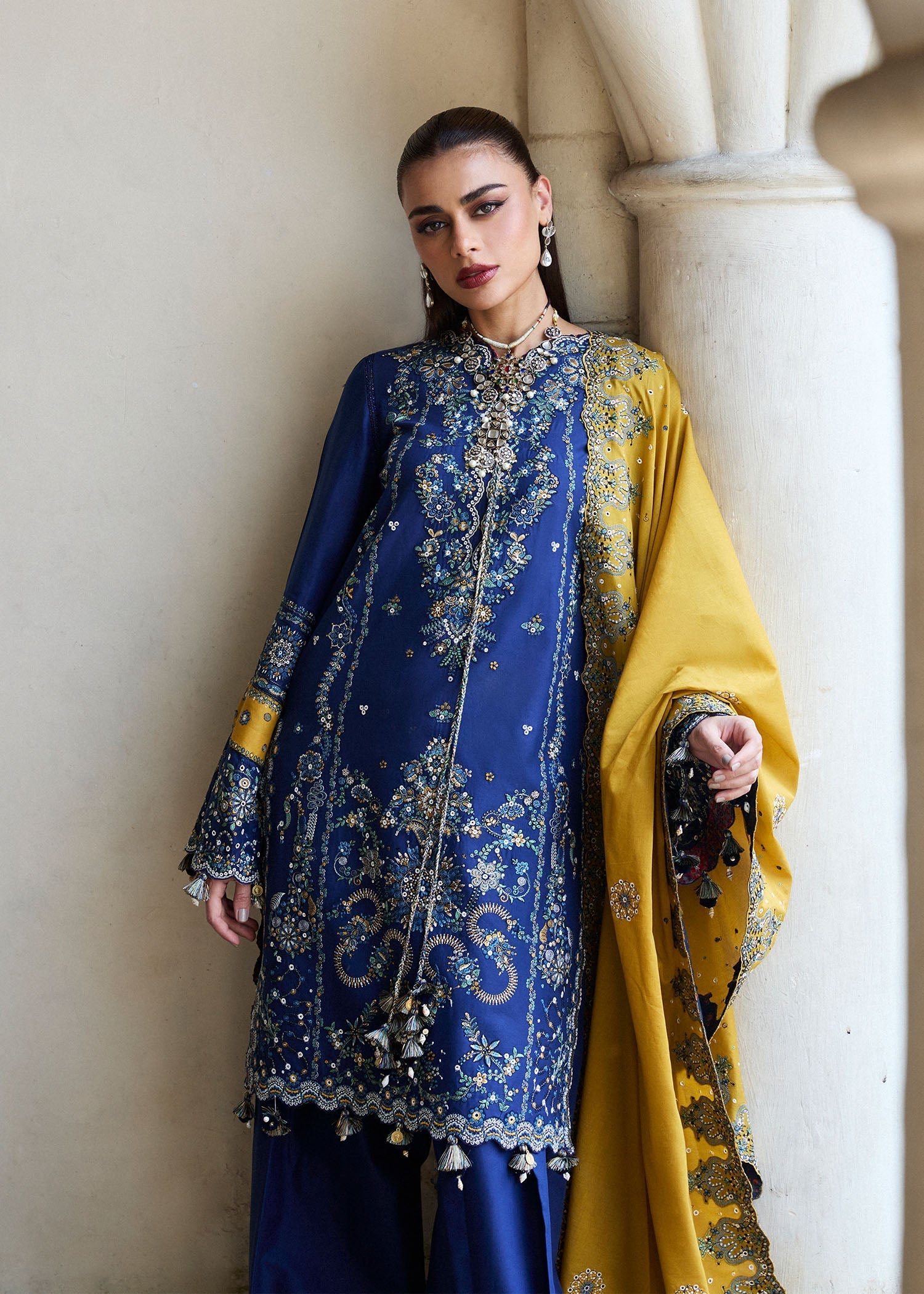 Hussain Rehar | Luxury Lawn 25 | Riviera by Hussain Rehar - Designer Dress - Type: Ladies Clothes - Available at Libayah - 100% Original