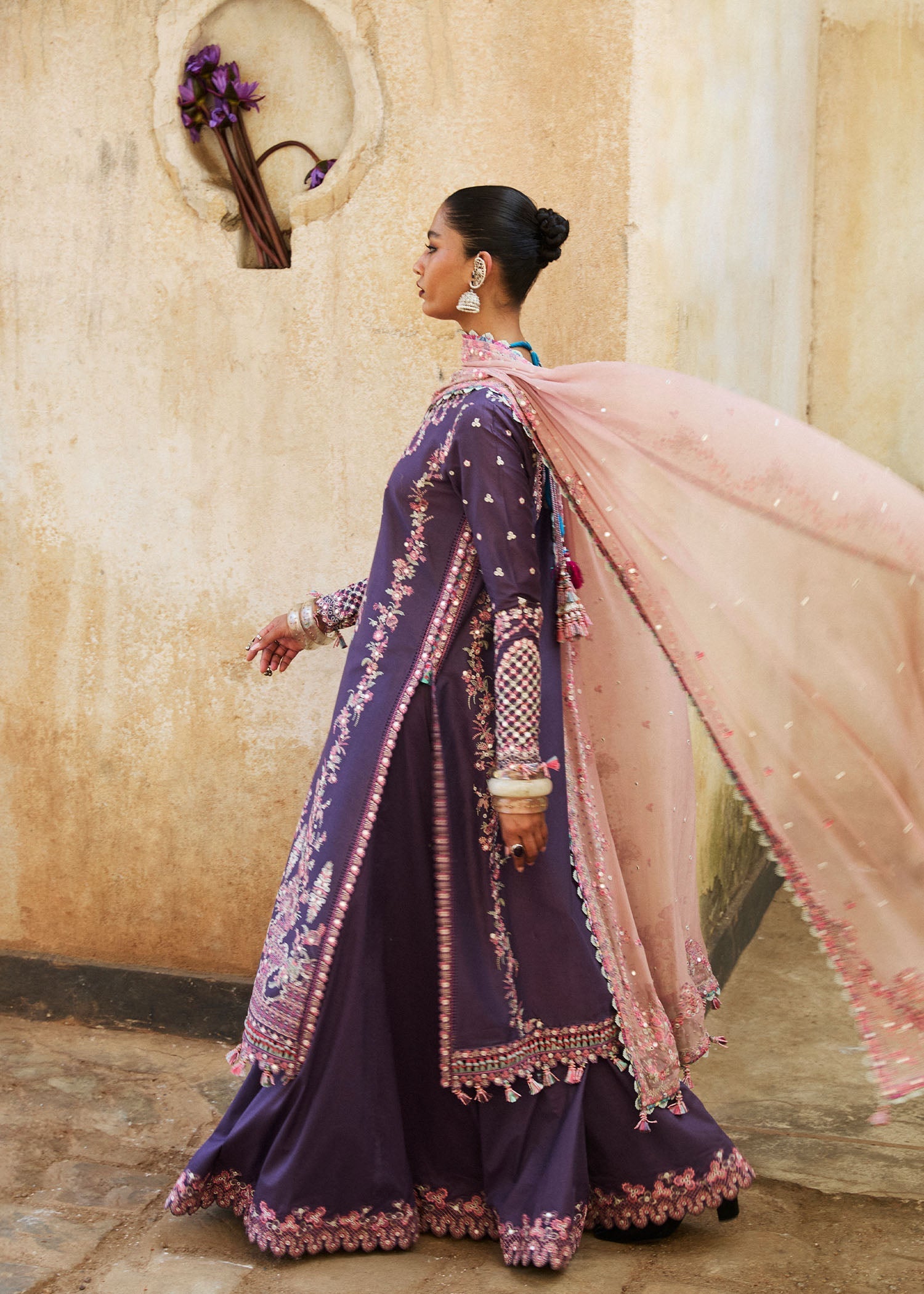 Hussain Rehar | Luxury Lawn 25 | Irris by Hussain Rehar - Designer Dress - Type: Ladies Clothes - Available at Libayah - 100% Original