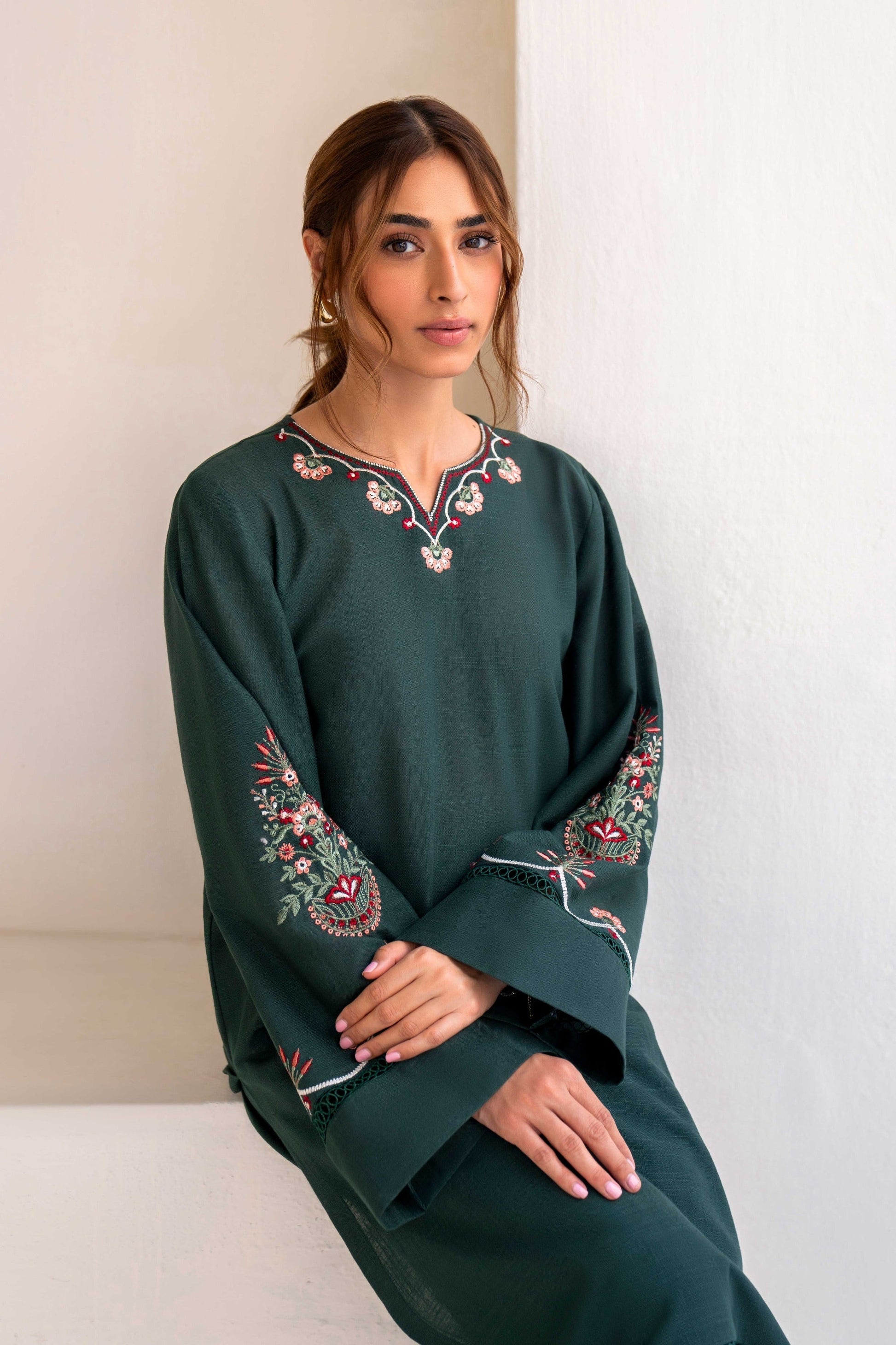 Hana | Khaddar Edit |Aydin by Hana - Designer Dress - Type: Ladies Clothes - Available at Libayah - 100% Original