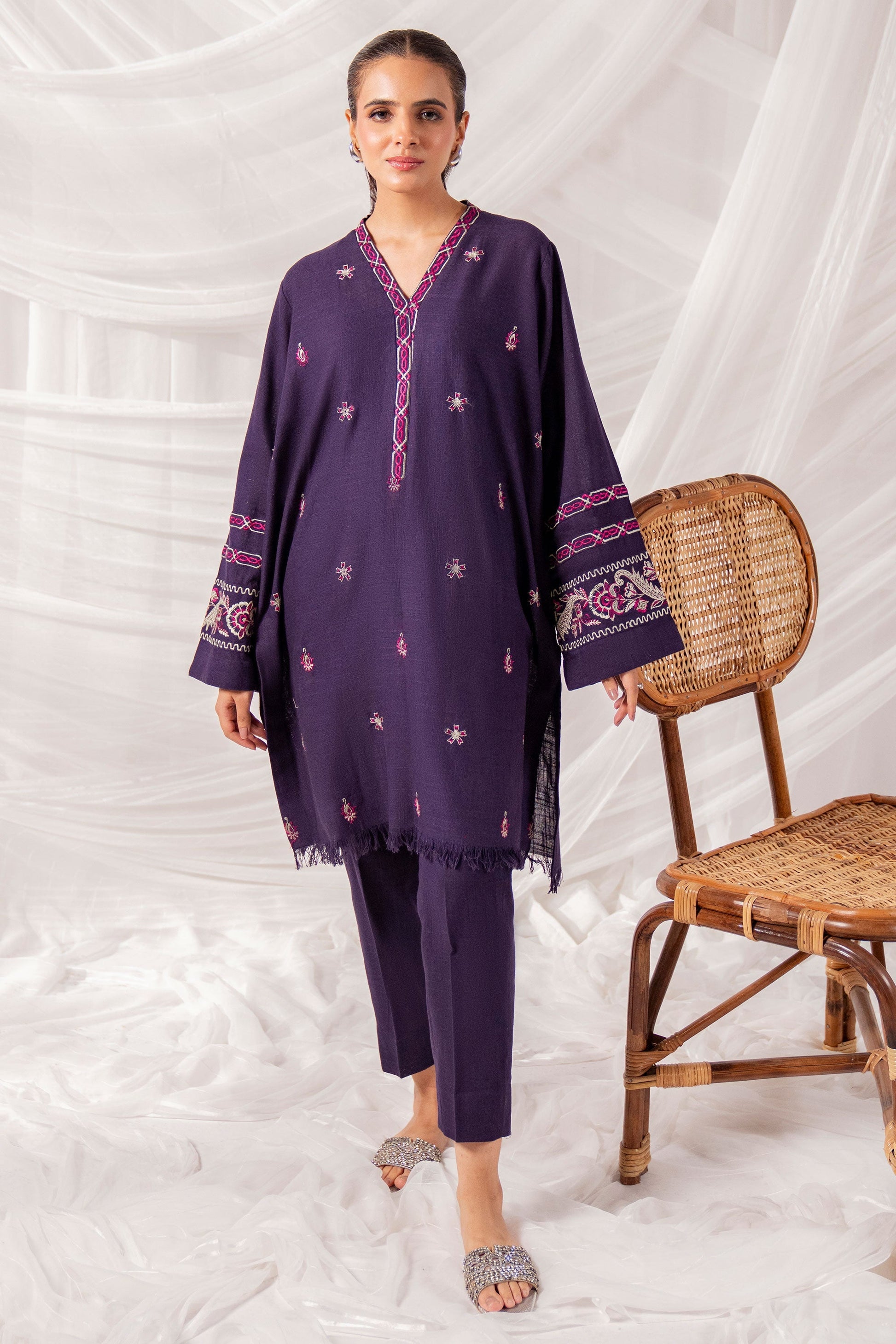 Hana | Khaddar Edit |  Selen by Hana - Designer Dress - Type: Ladies Clothes - Available at Libayah - 100% Original