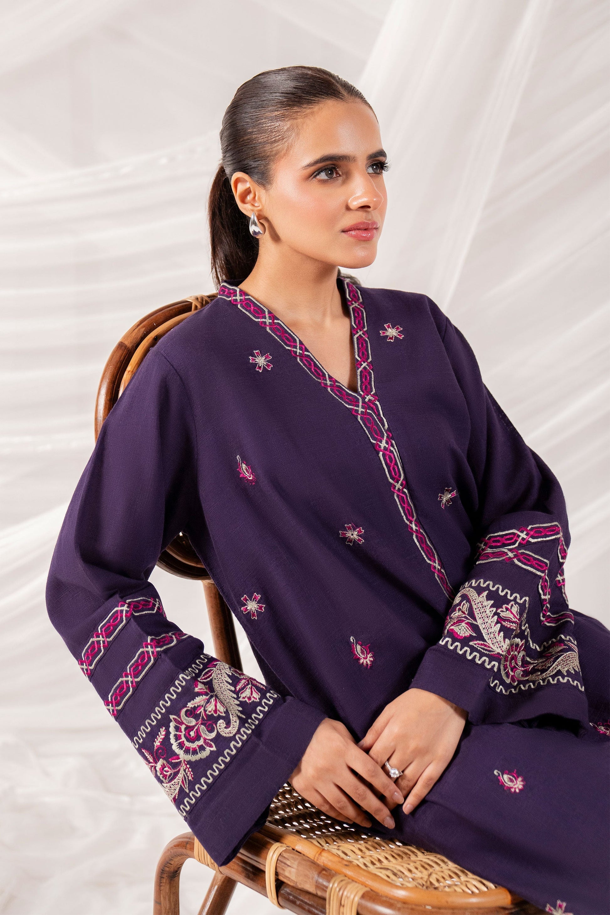 Hana | Khaddar Edit |  Selen by Hana - Designer Dress - Type: Ladies Clothes - Available at Libayah - 100% Original