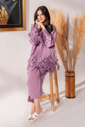 Hana | Khaddar Edit |  Mauve by Hana - Designer Dress - Type: Ladies Clothes - Available at Libayah - 100% Original