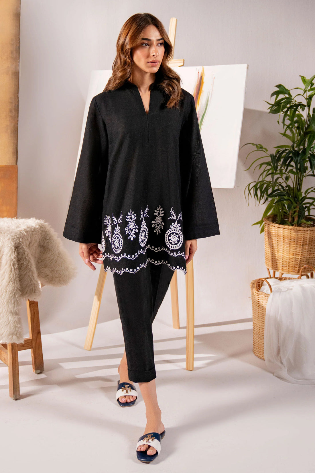 Hana | Khaddar Edit |  Emine by Hana - Designer Dress - Type: Ladies Clothes - Available at Libayah - 100% Original