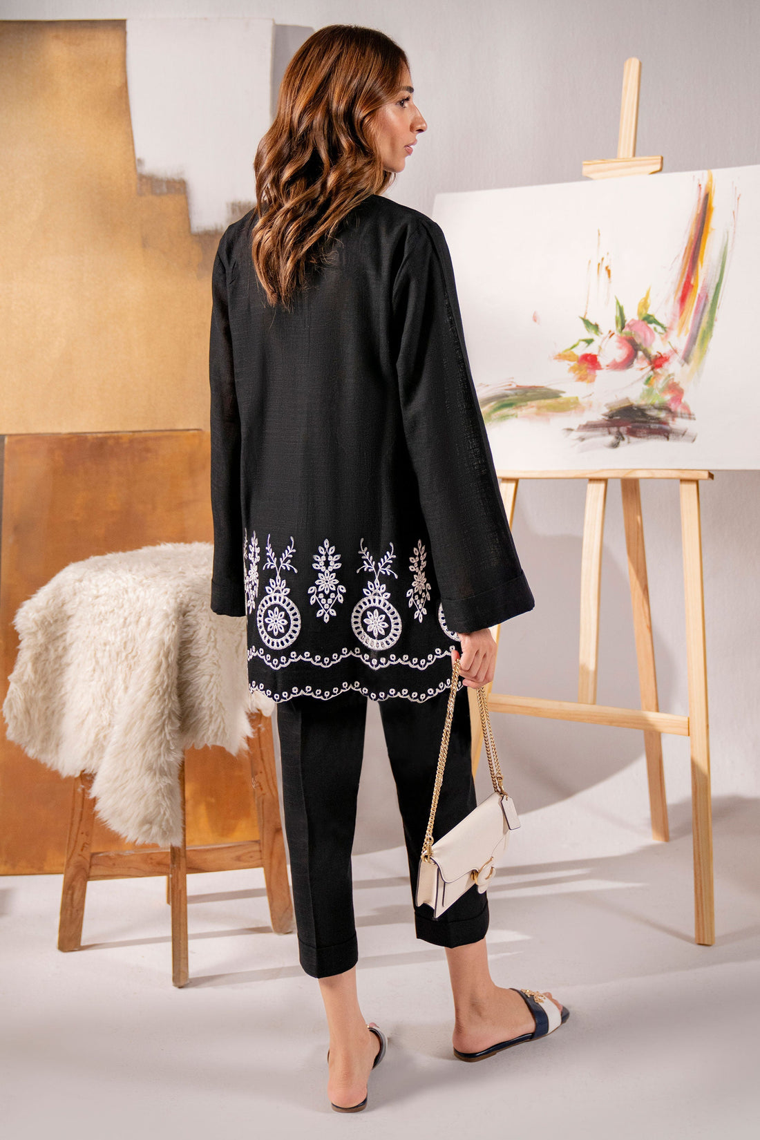 Hana | Khaddar Edit |  Emine by Hana - Designer Dress - Type: Ladies Clothes - Available at Libayah - 100% Original