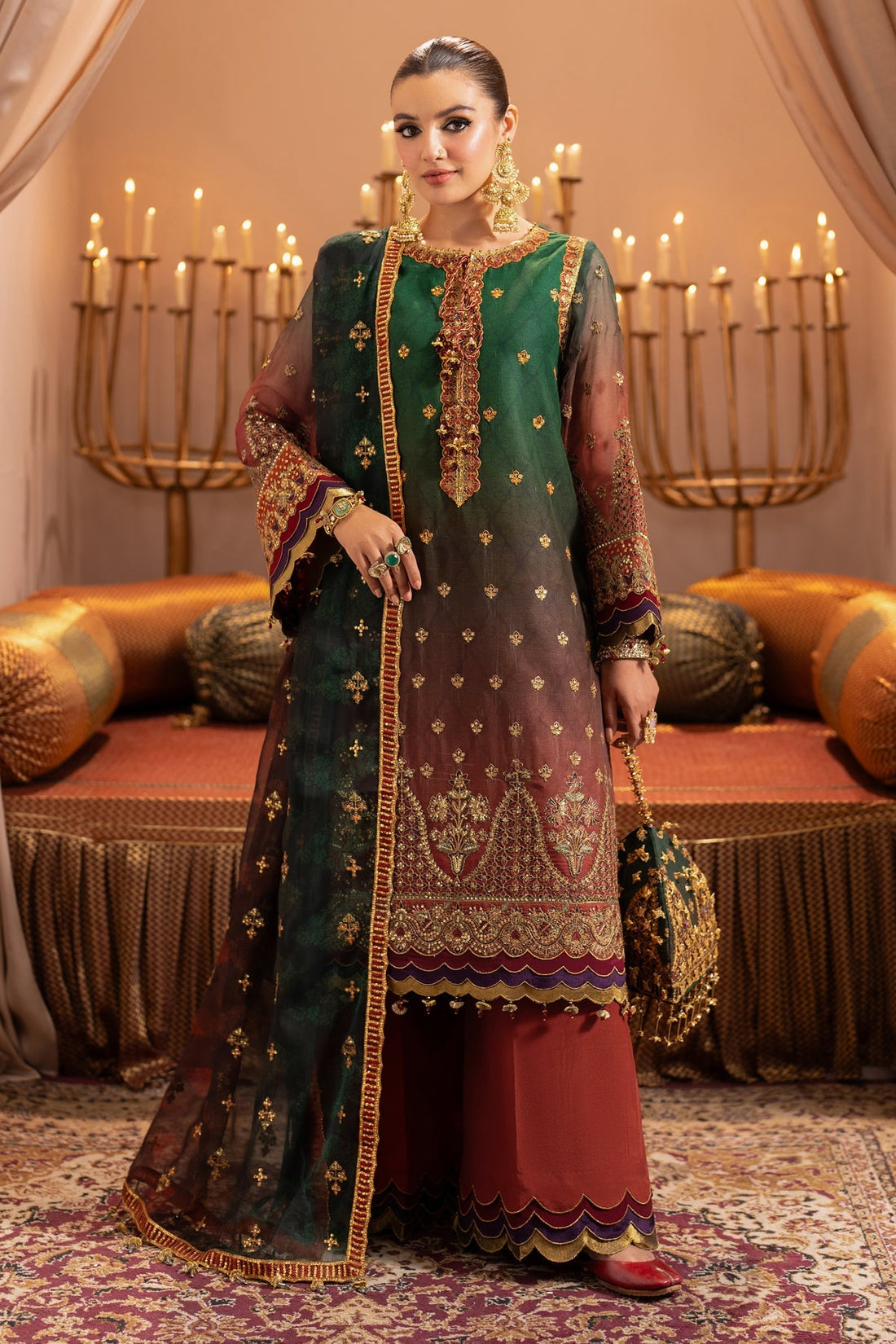 Alizeh | Jhalak Formals | AF-JHLK-02-HUSN by Alizeh - Designer Dress - Type: Ladies Clothes - Available at Libayah - 100% Original