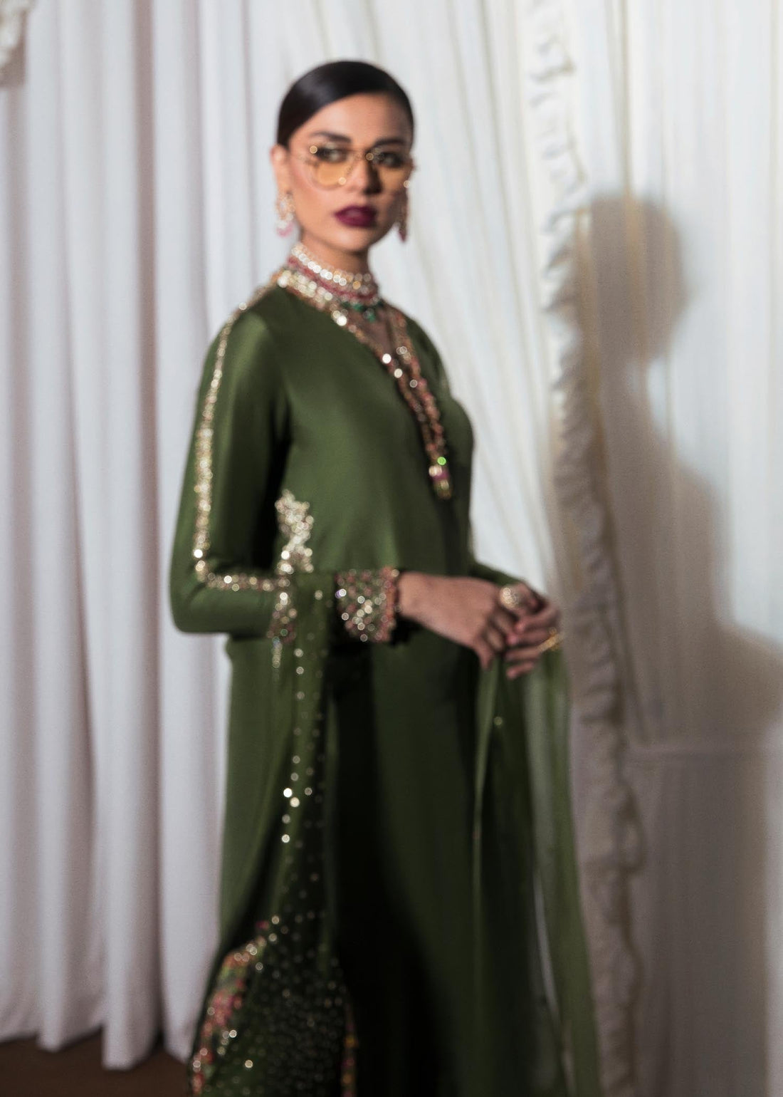 Hussain Rehar | Basic Not Basic |  Zelen by Hussain Rehar - Designer Dress - Type: Ladies Clothes - Available at Libayah - 100% Original