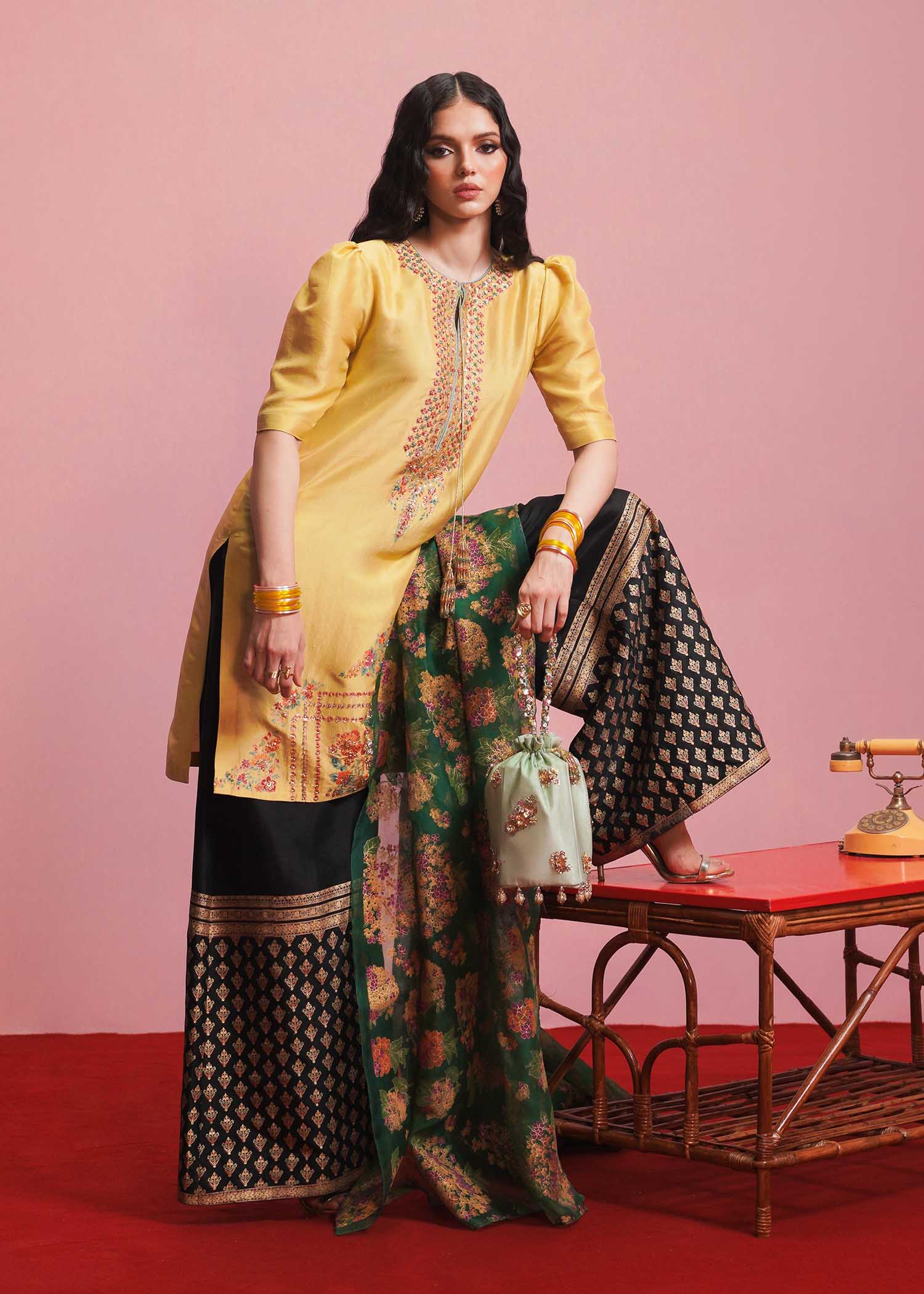 Hussain Rehar | Basic Not Basic |  Mariglod by Hussain Rehar - Designer Dress - Type: Ladies Clothes - Available at Libayah - 100% Original