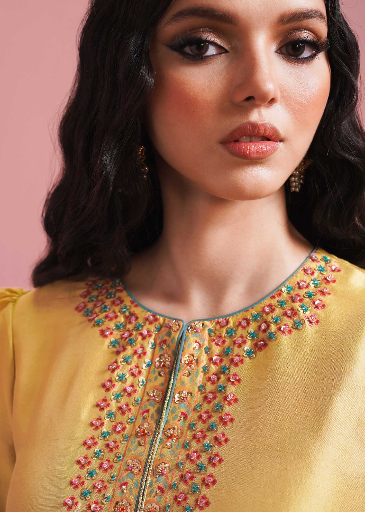 Hussain Rehar | Basic Not Basic |  Mariglod by Hussain Rehar - Designer Dress - Type: Ladies Clothes - Available at Libayah - 100% Original