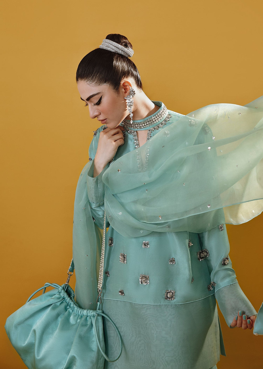 Hussain Rehar | Basic Not Basic |  Gladiolus by Hussain Rehar - Designer Dress - Type: Ladies Clothes - Available at Libayah - 100% Original