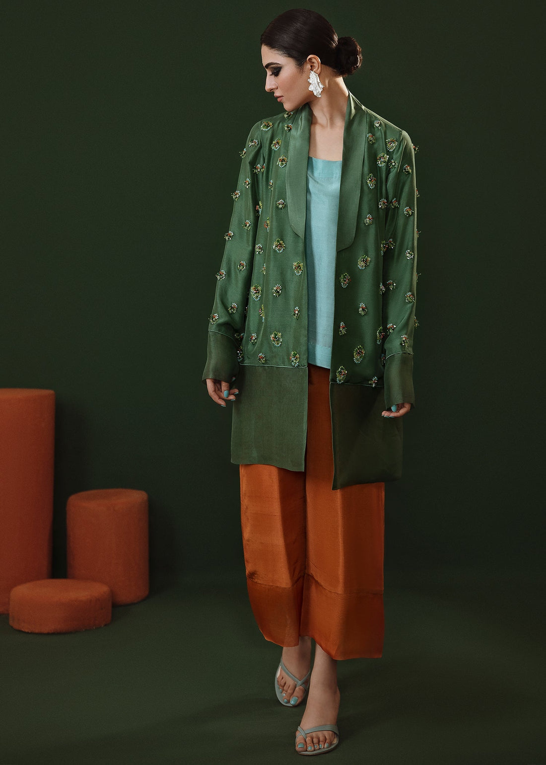 Hussain Rehar | Basic Not Basic |  Wild poppy by Hussain Rehar - Designer Dress - Type: Ladies Clothes - Available at Libayah - 100% Original