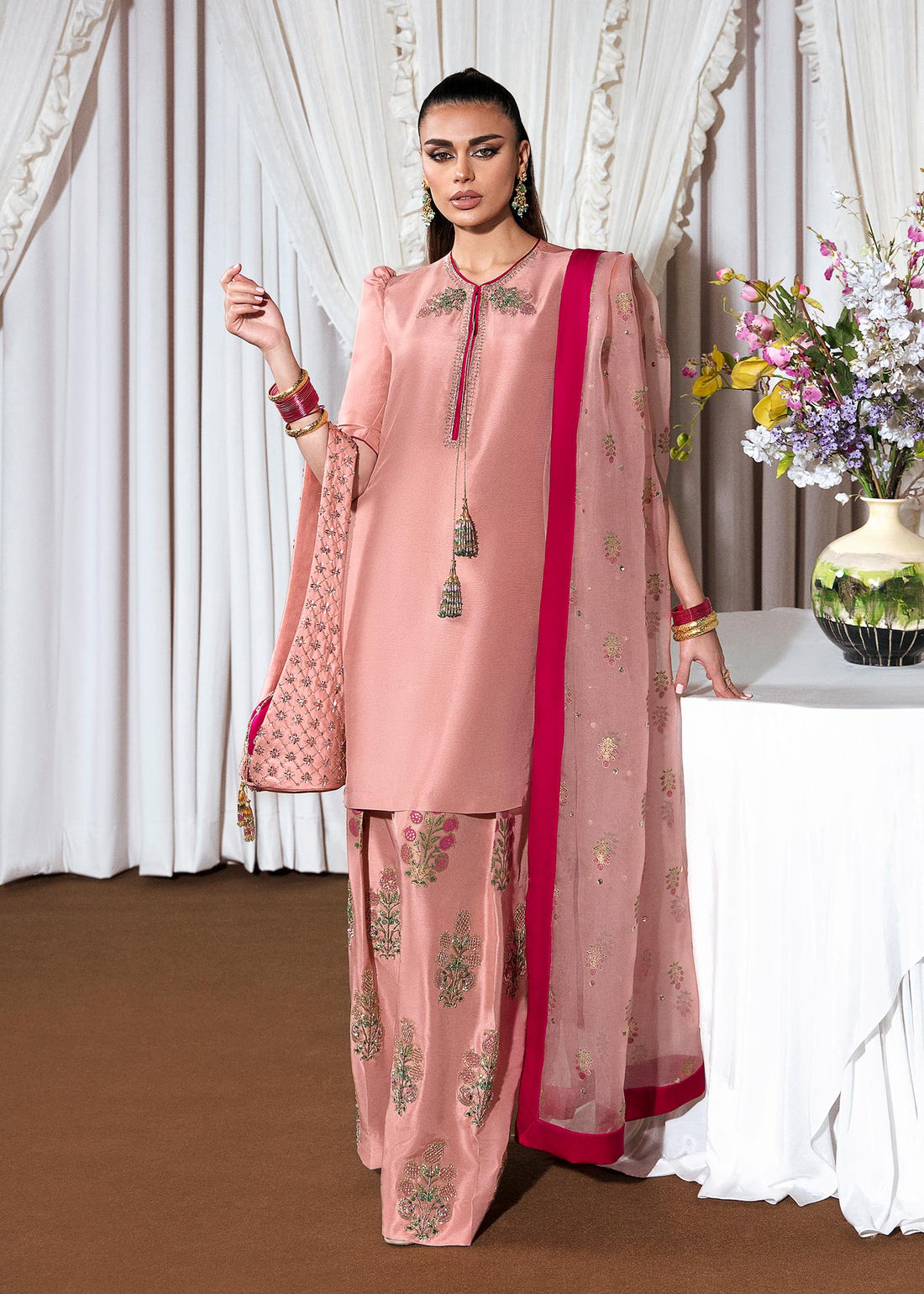 Hussain Rehar | Basic Not Basic |  Incarnat by Hussain Rehar - Designer Dress - Type: Ladies Clothes - Available at Libayah - 100% Original