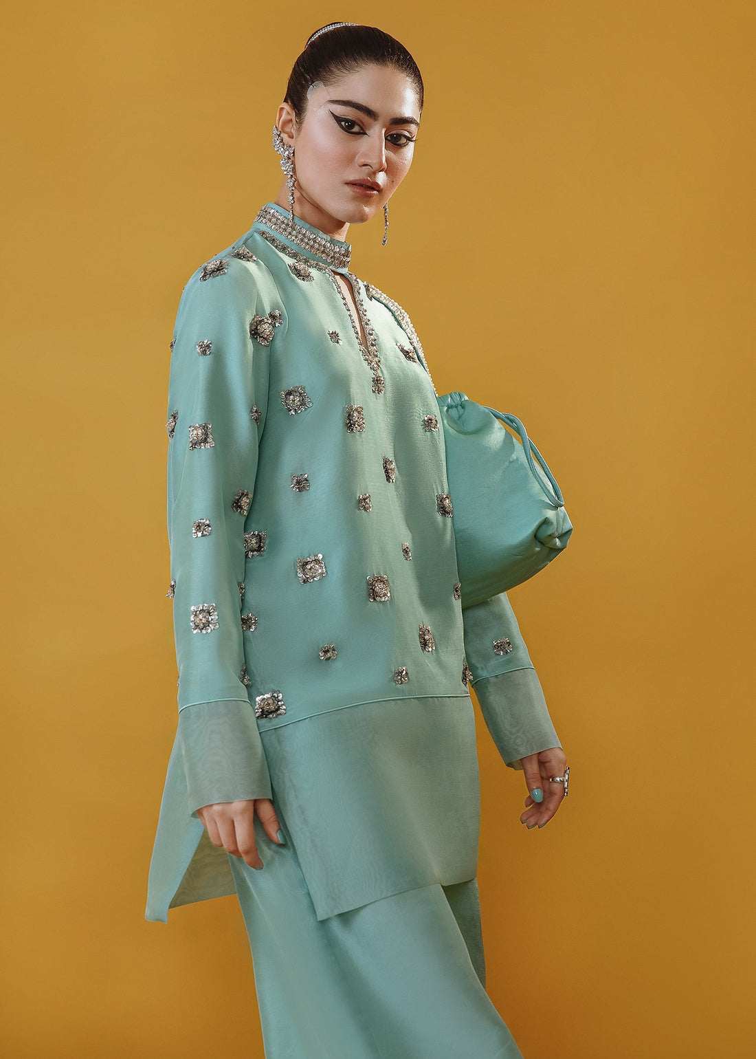 Hussain Rehar | Basic Not Basic |  Gladiolus by Hussain Rehar - Designer Dress - Type: Ladies Clothes - Available at Libayah - 100% Original