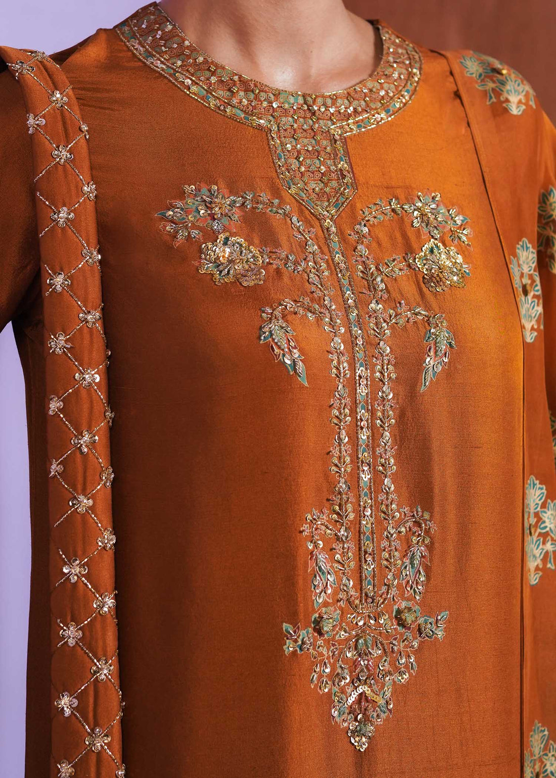 Hussain Rehar | Basic Not Basic |  Gilt by Hussain Rehar - Designer Dress - Type: Ladies Clothes - Available at Libayah - 100% Original