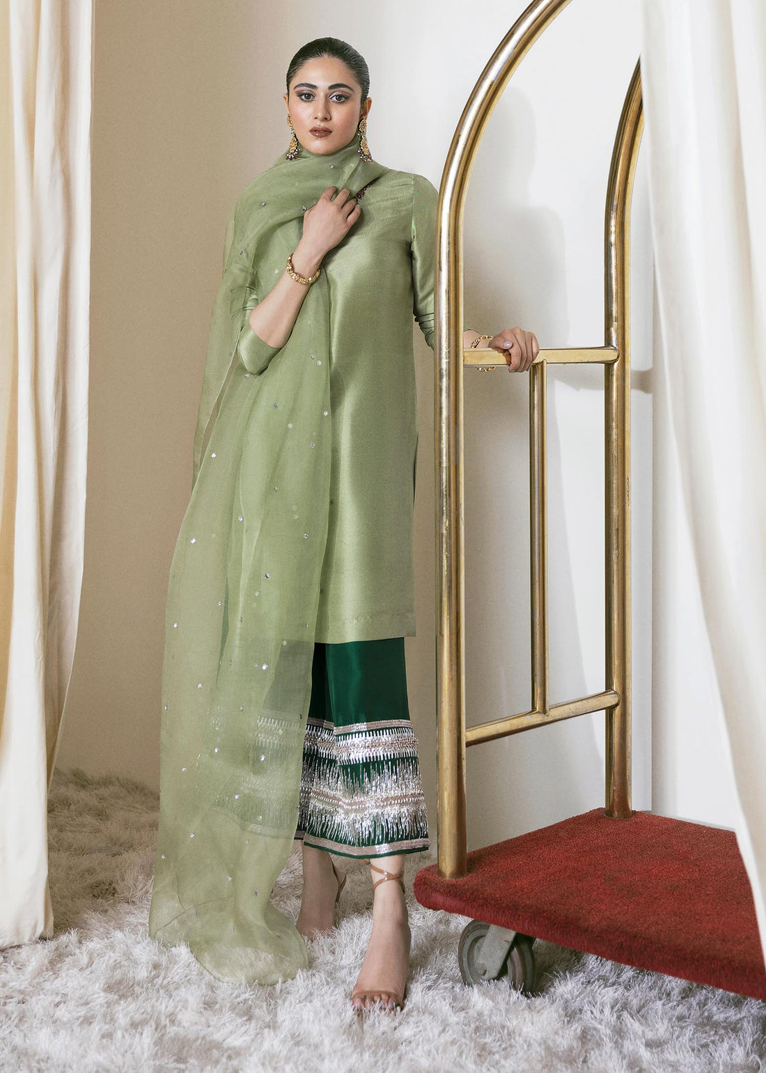 Hussain Rehar | Basic Not Basic |  DAHLIA by Hussain Rehar - Designer Dress - Type: Ladies Clothes - Available at Libayah - 100% Original