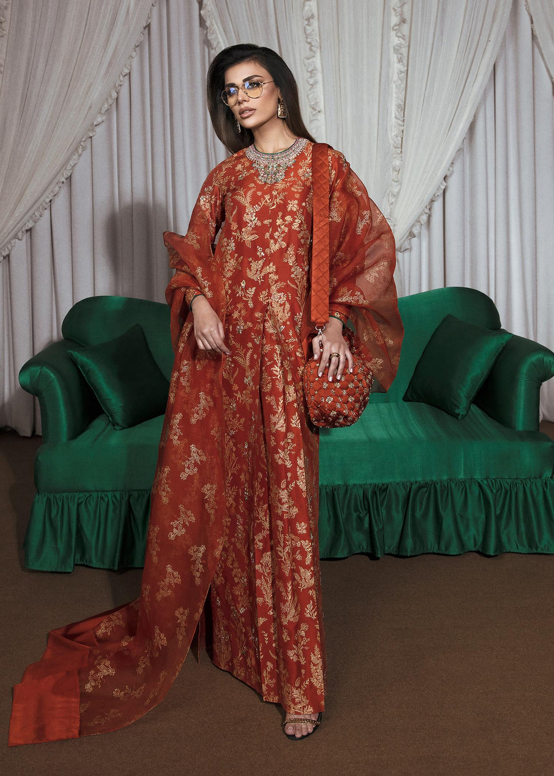 Hussain Rehar | Basic Not Basic |  Flamme by Hussain Rehar - Designer Dress - Type: Ladies Clothes - Available at Libayah - 100% Original