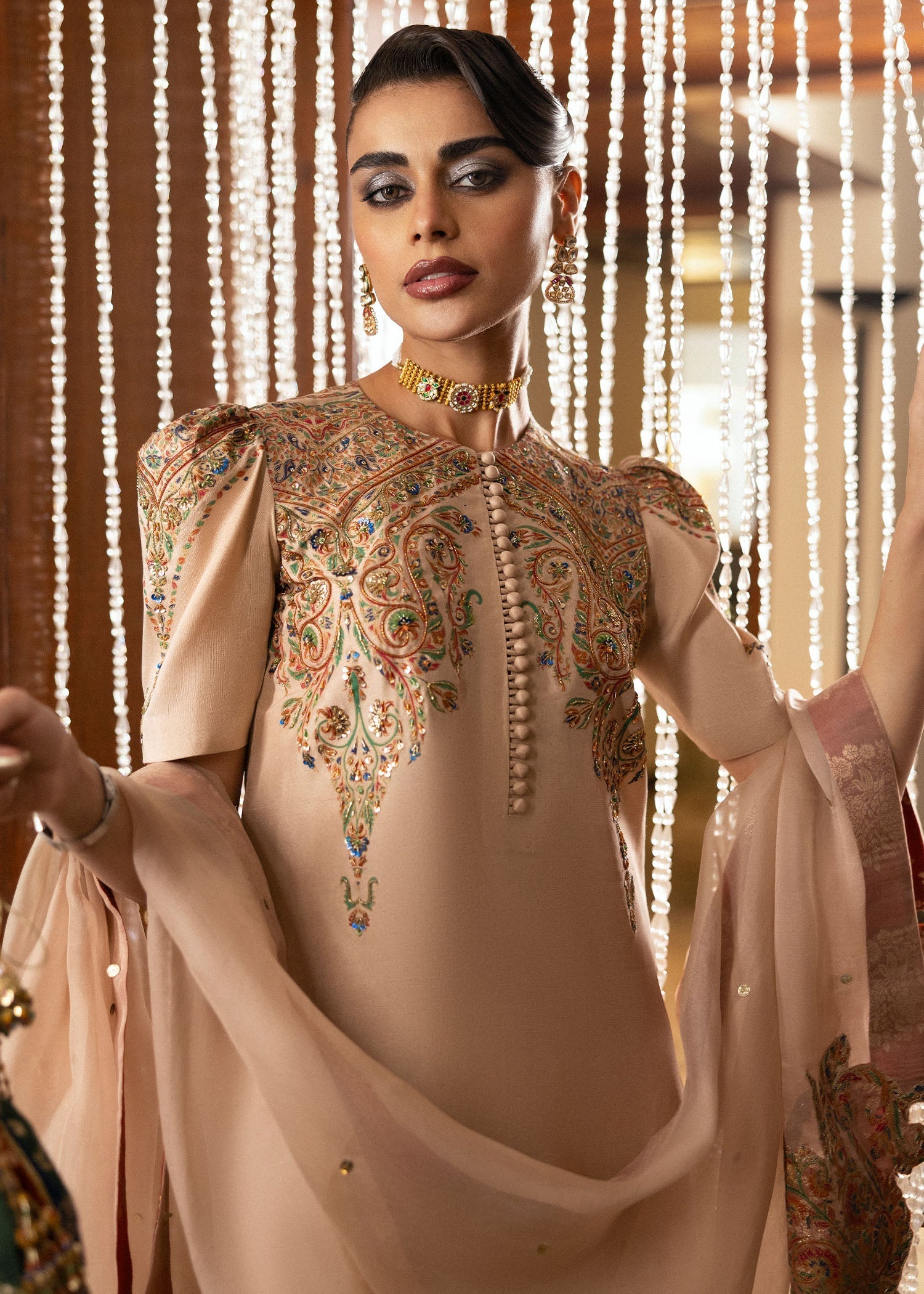 Hussain Rehar | Basic Not Basic |  Buff by Hussain Rehar - Designer Dress - Type: Ladies Clothes - Available at Libayah - 100% Original