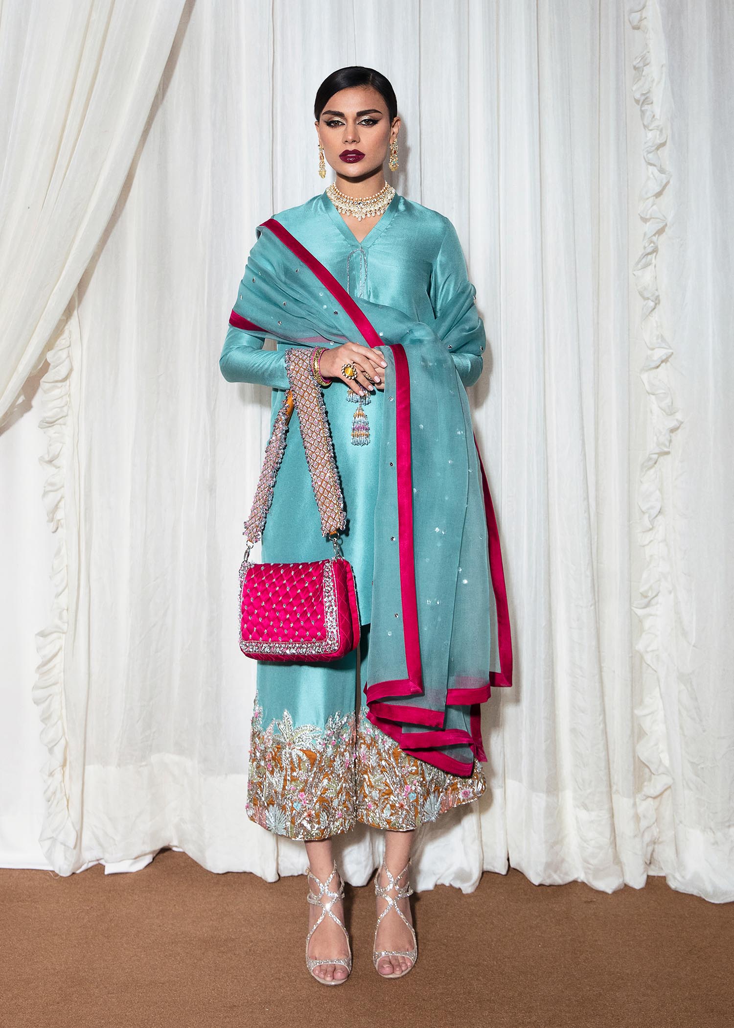 Hussain Rehar | Basic Not Basic |  Azure BNB by Hussain Rehar - Designer Dress - Type: Ladies Clothes - Available at Libayah - 100% Original