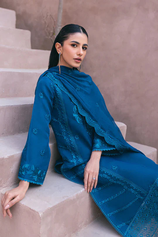 Azure | Embroidered Ensembles 3 Pcs | Hydrangea Hues by Azure - Designer Dress - Type: Ladies Clothes - Available at Libayah - 100% Original