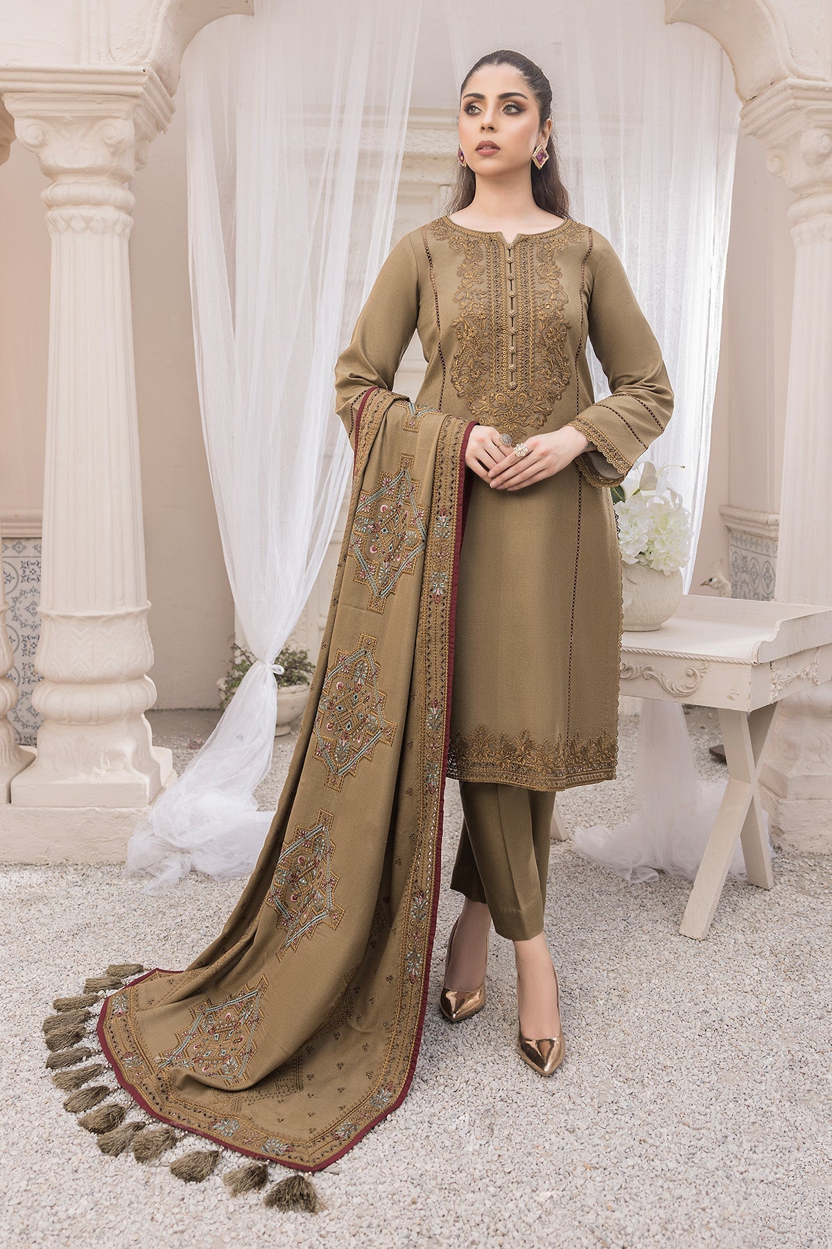 Imrozia Premium | Bella Winter Pret | I.P-91 Coeur by Imrozia Premium - Designer Dress - Type: Ladies Clothes - Available at Libayah - 100% Original