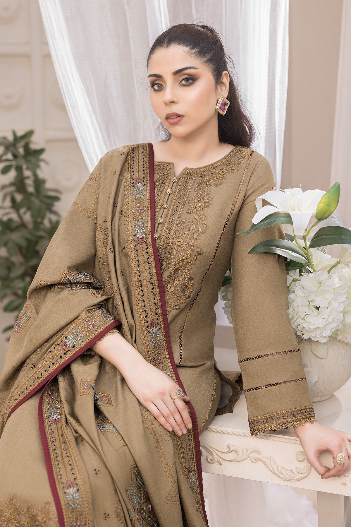 Imrozia Premium | Bella Winter Pret | I.P-91 Coeur by Imrozia Premium - Designer Dress - Type: Ladies Clothes - Available at Libayah - 100% Original