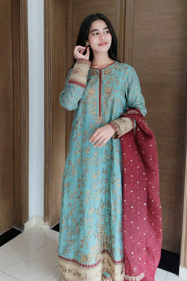 Maryum N Maria | Farisha Formals| SOPHIA - MW40088 by Maryum N Maria - Designer Dress  - Type : Ladies Clothes - Available at Libayah - 100% Original 