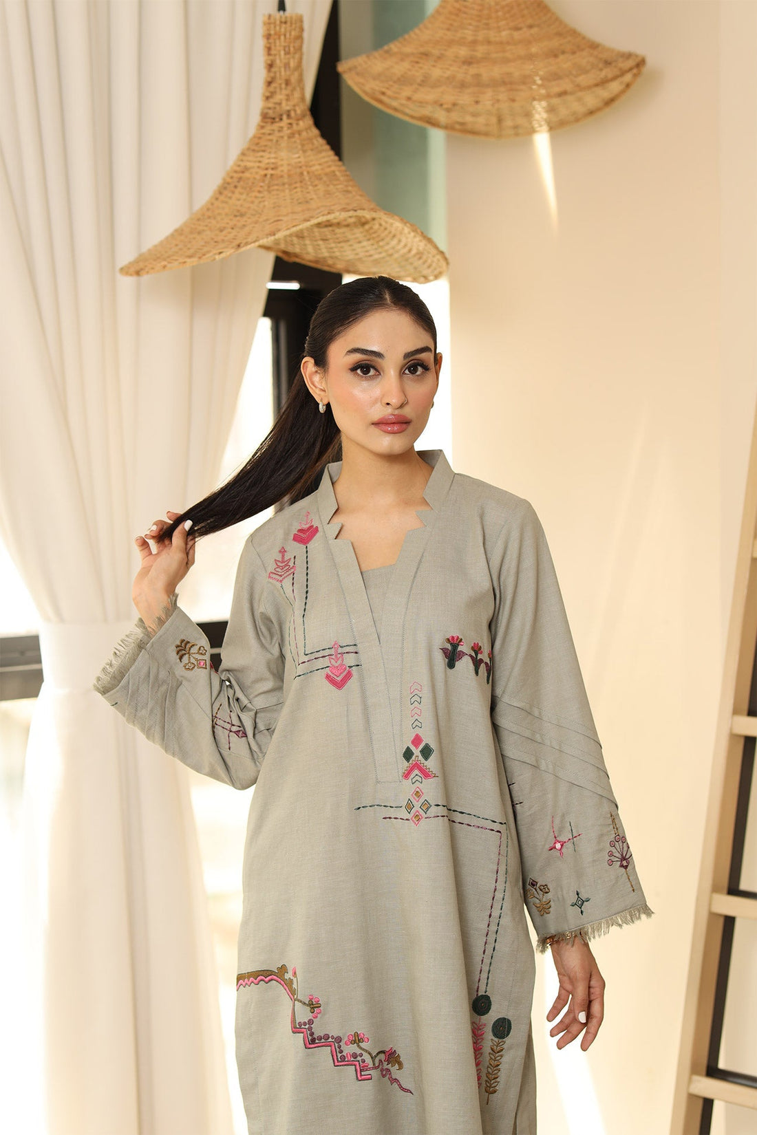 Flairs Studio | Luxury Pret | IVORY by Flairs Studio - Designer Dress - Type: Luxury - Available at Libayah - 100% Original